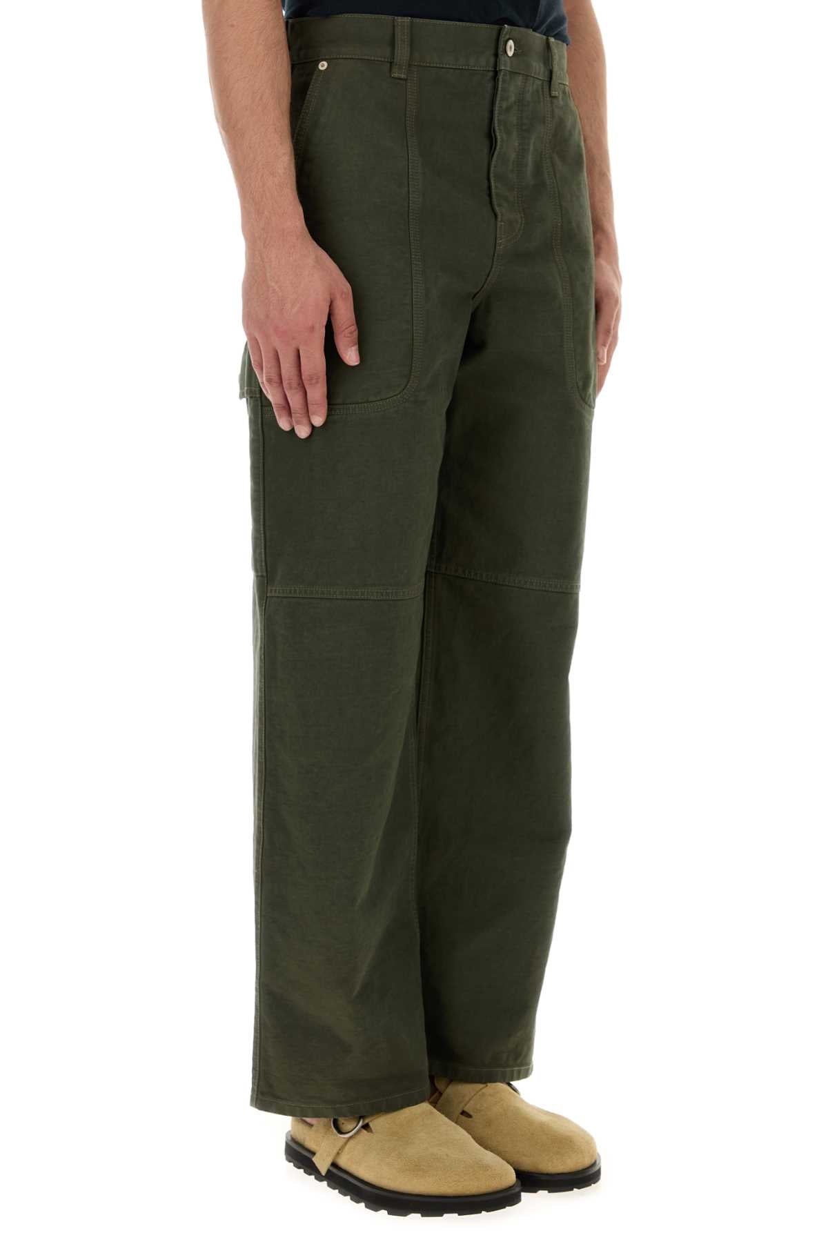 Loewe Men Khaki Cotton Cargo Pant LOEWE