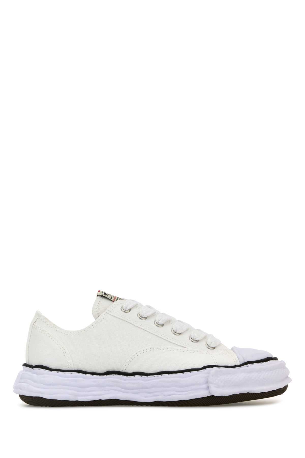 Maison Mihara Yasuhiro Men White Canvas Sneakers MAISON MIHARA YASUHIRO