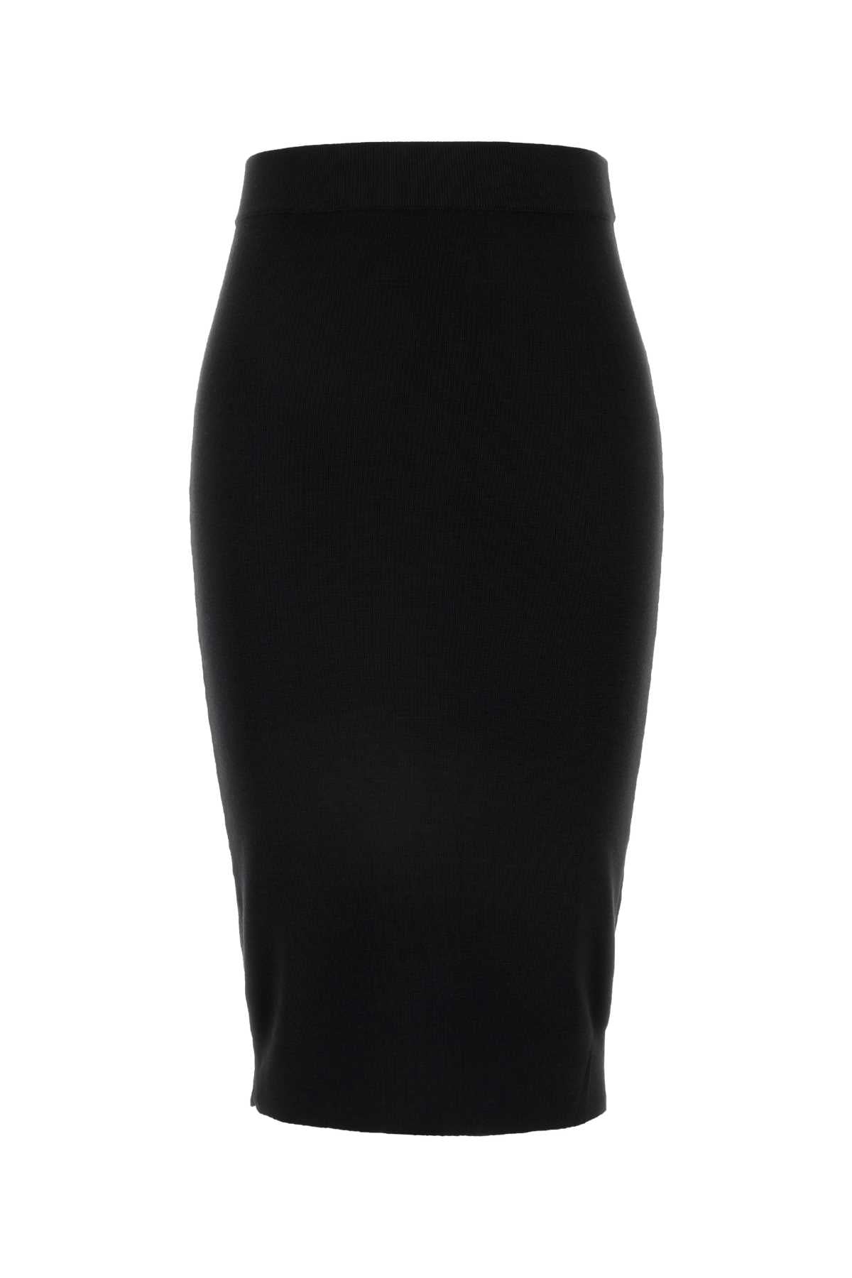 Saint Laurent Women Black Wool Skirt SAINT LAURENT