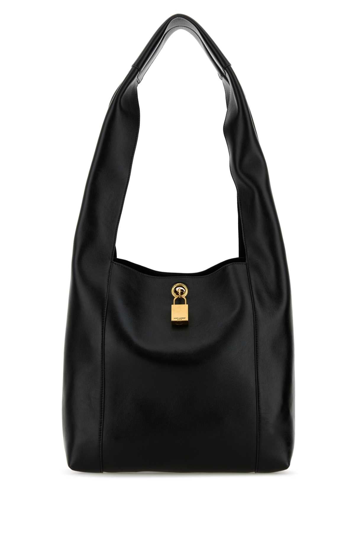 Saint Laurent Women Black Leather Tanger Shopping Bag SAINT LAURENT