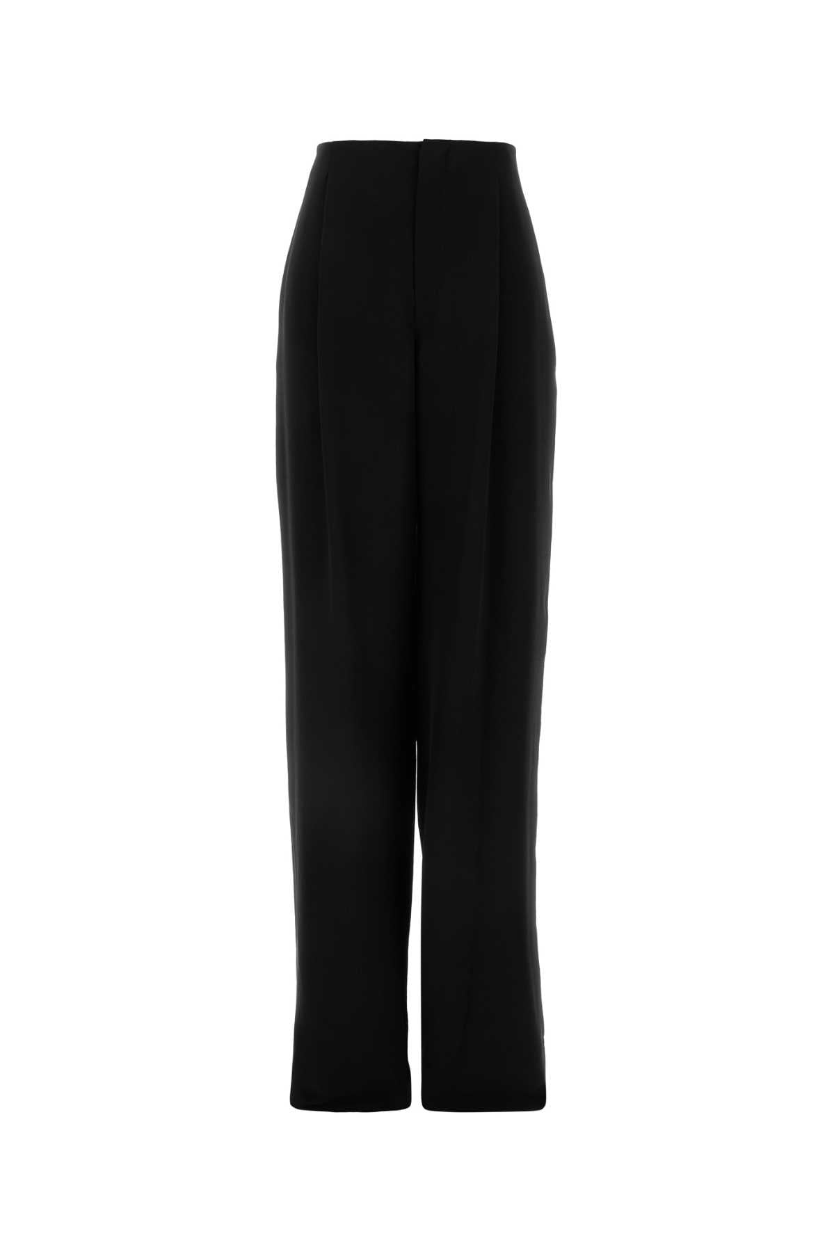 Saint Laurent Women Black Silk Pant SAINT LAURENT