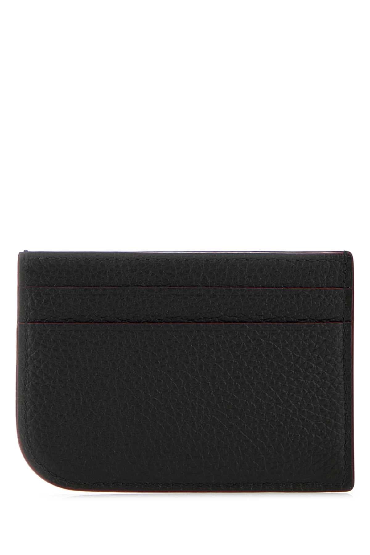 Alexander Mcqueen Men Black Leather Card Holder ALEXANDER MCQUEEN