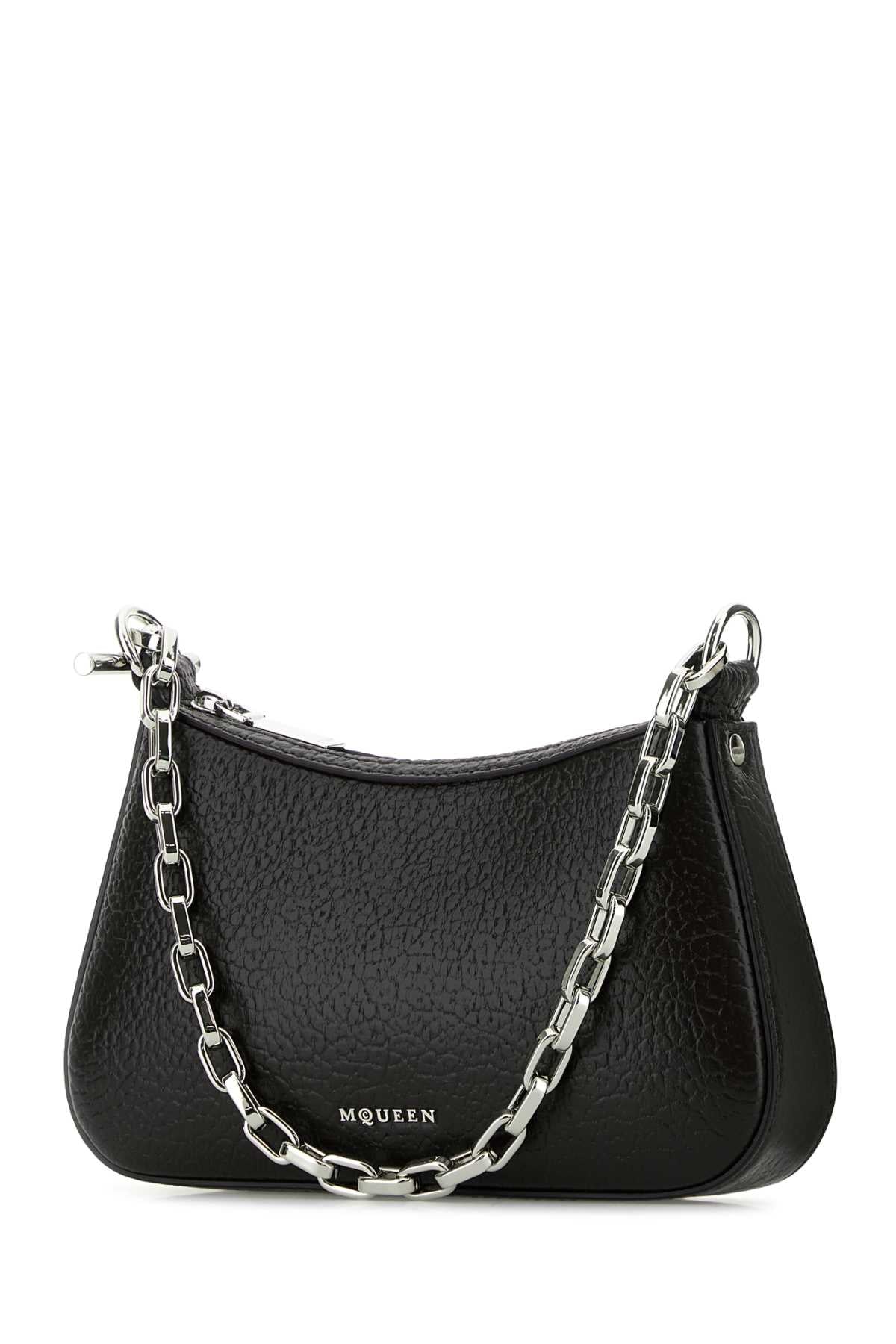 Alexander Mcqueen Women Black Leather Mini T-Bar Handbag ALEXANDER MCQUEEN