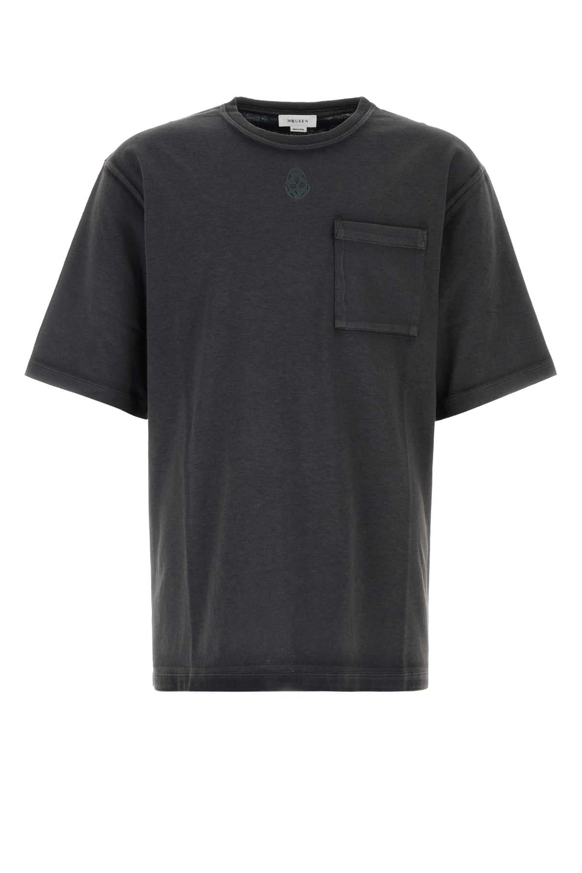 Alexander Mcqueen Men Two-Tone Cotton T-Shirt ALEXANDER MCQUEEN
