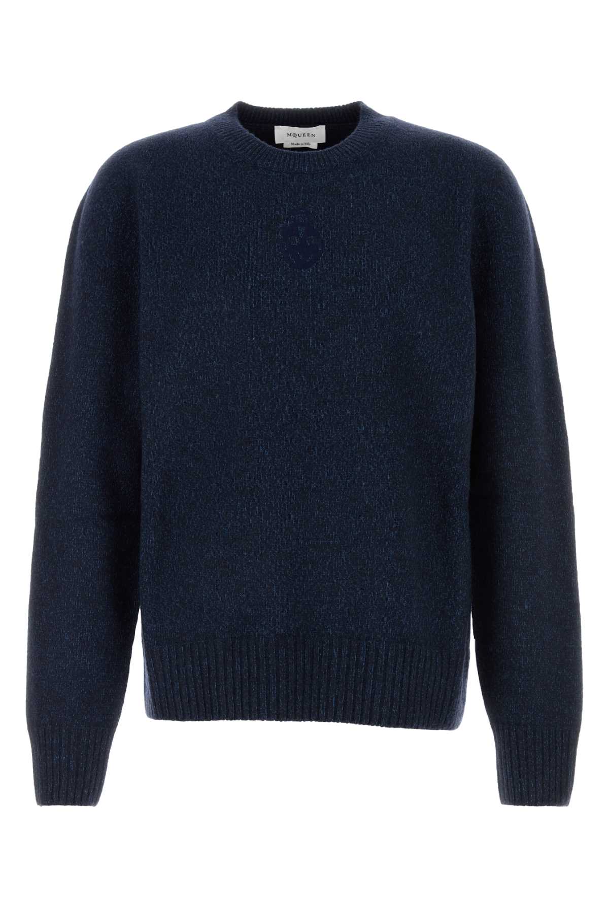 Alexander Mcqueen Men Melange Wool Blend Sweater ALEXANDER MCQUEEN