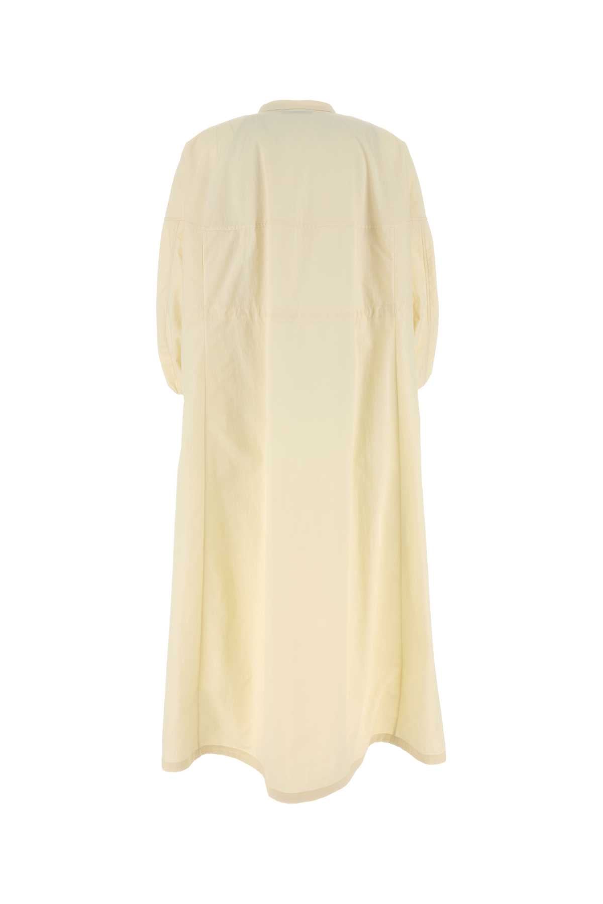 Herno Women Cream Nylon Laminar Dress HERNO