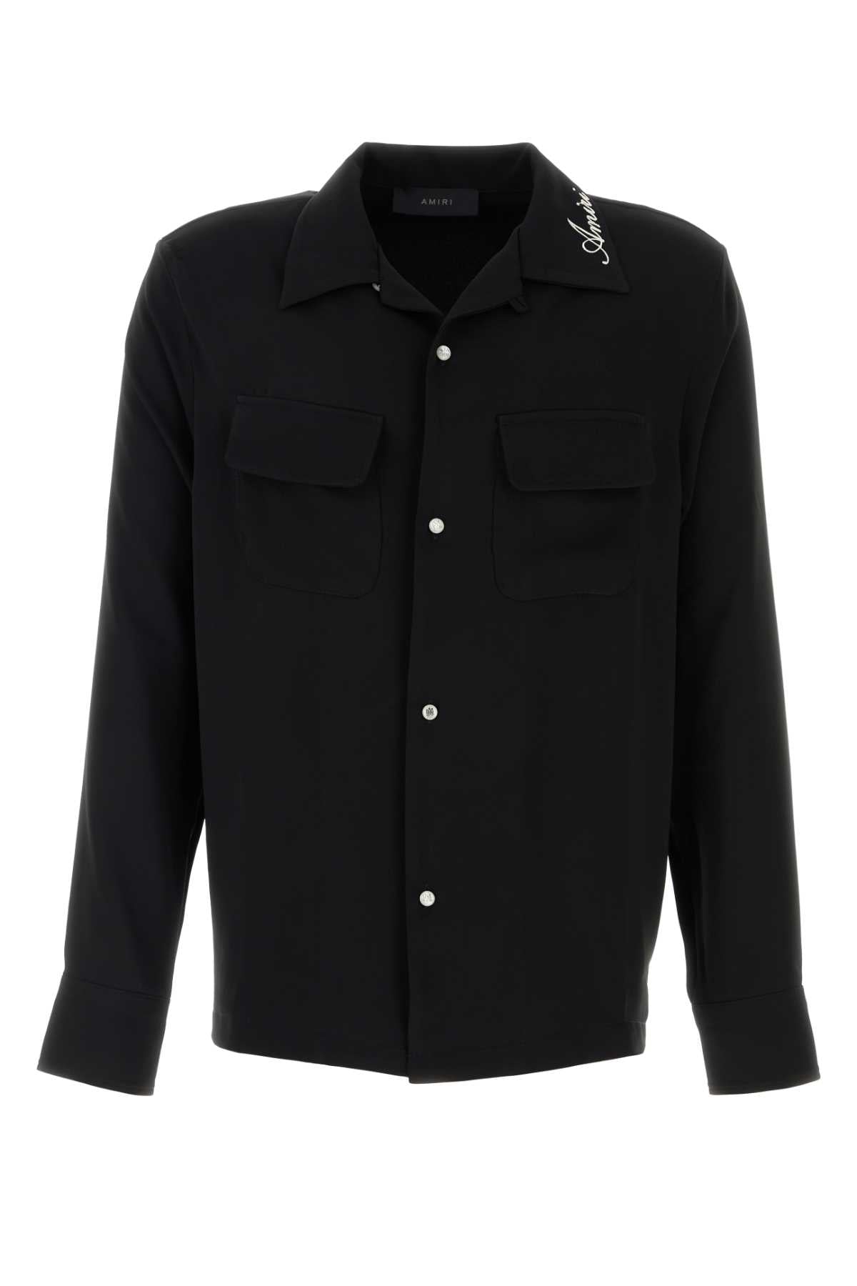 Amiri Men Black Polyester Shirt