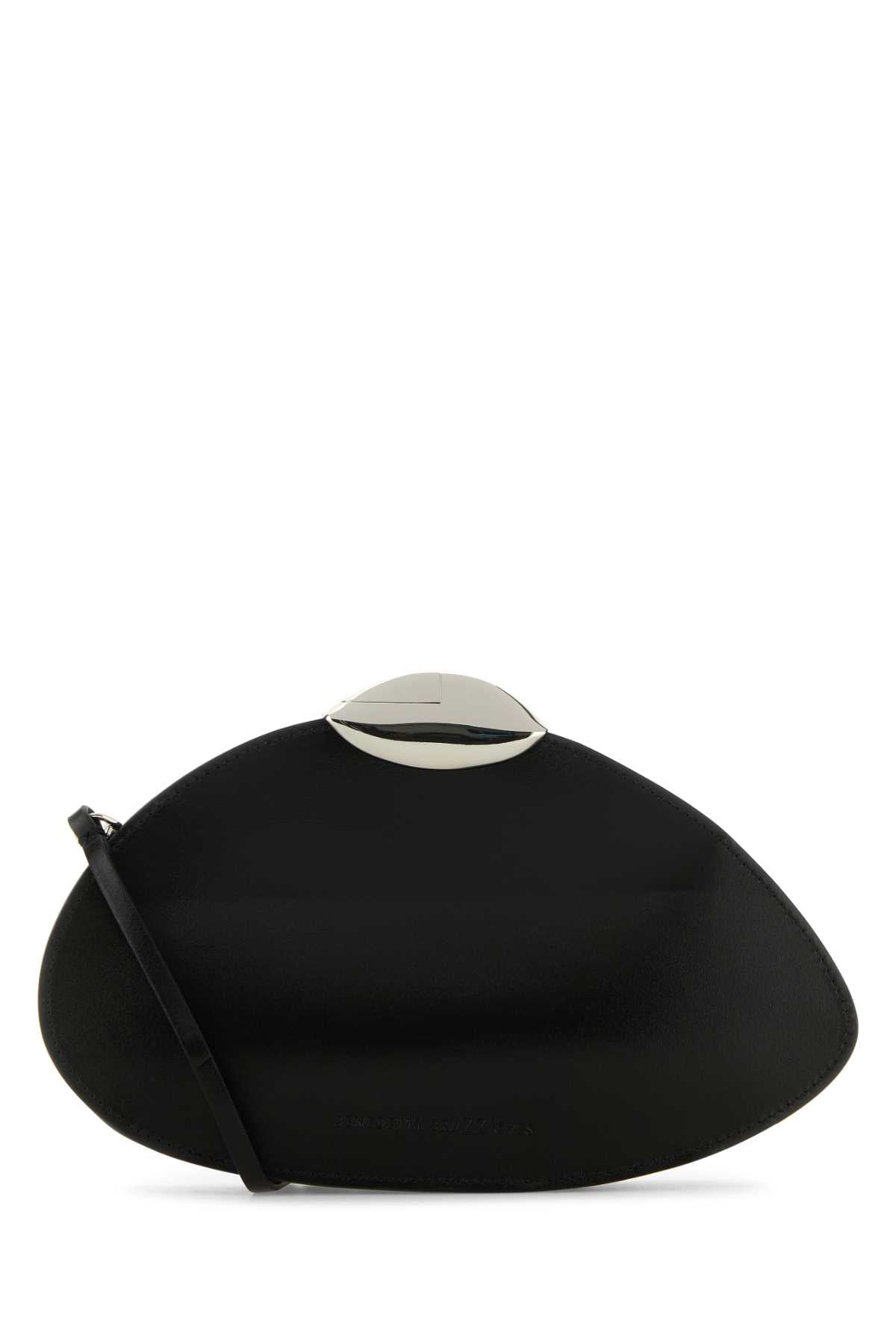 Benedetta Bruzziches Women Black Leather Belle De Jour Clutch BENEDETTA BRUZZICHES