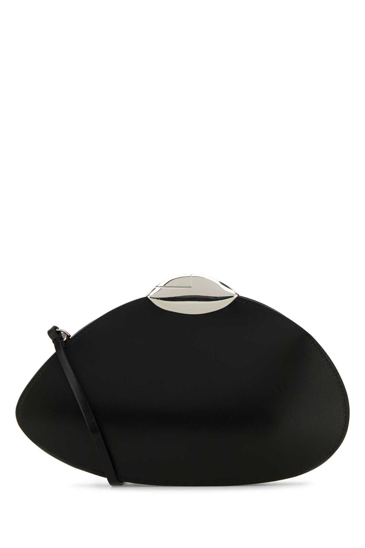 Benedetta Bruzziches Women Black Leather Belle De Jour Clutch BENEDETTA BRUZZICHES