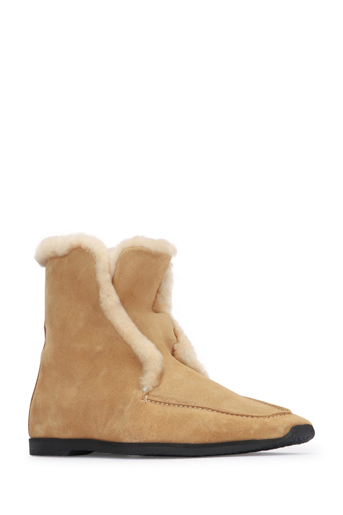 Toteme Women Shearling-Edge Winter Boots TOTEME
