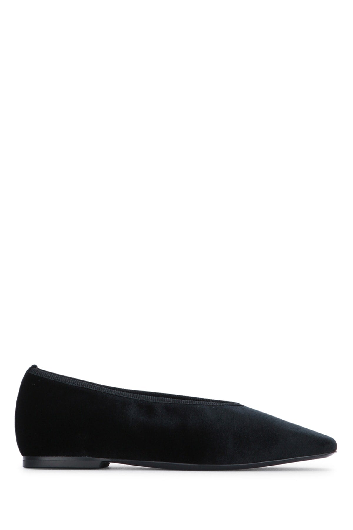 Toteme Women Minimalist Velvet Ballerinas TOTEME