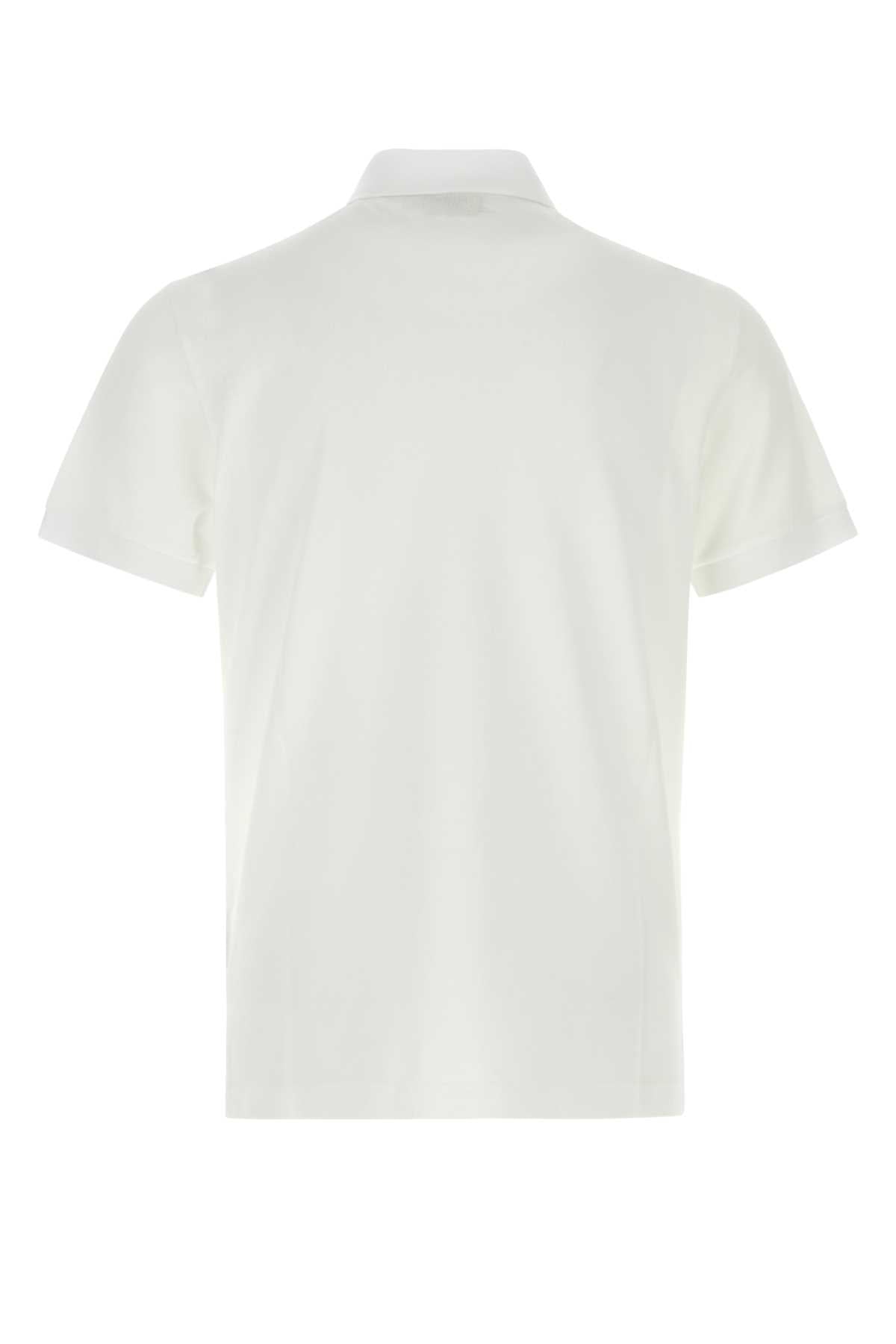 Fendi Men White Piquet Polo Shirt FENDI
