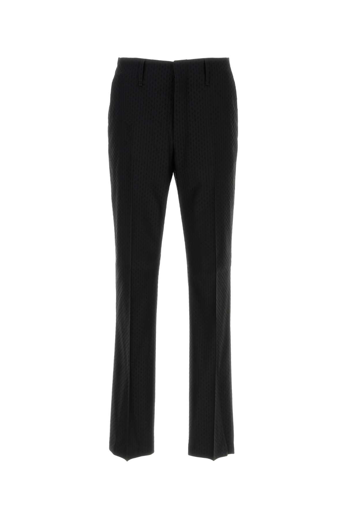 Fendi Men Black Wool Blend Pant FENDI