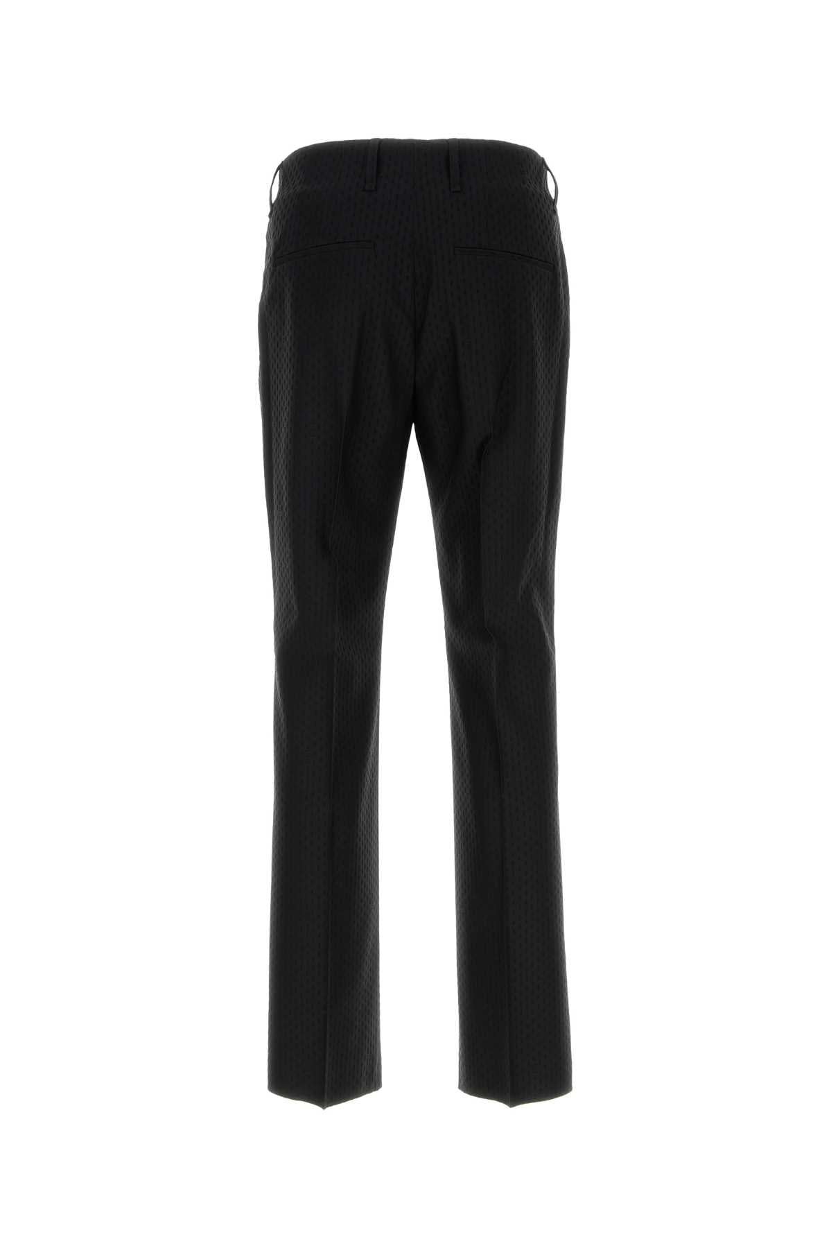 Fendi Men Black Wool Blend Pant FENDI