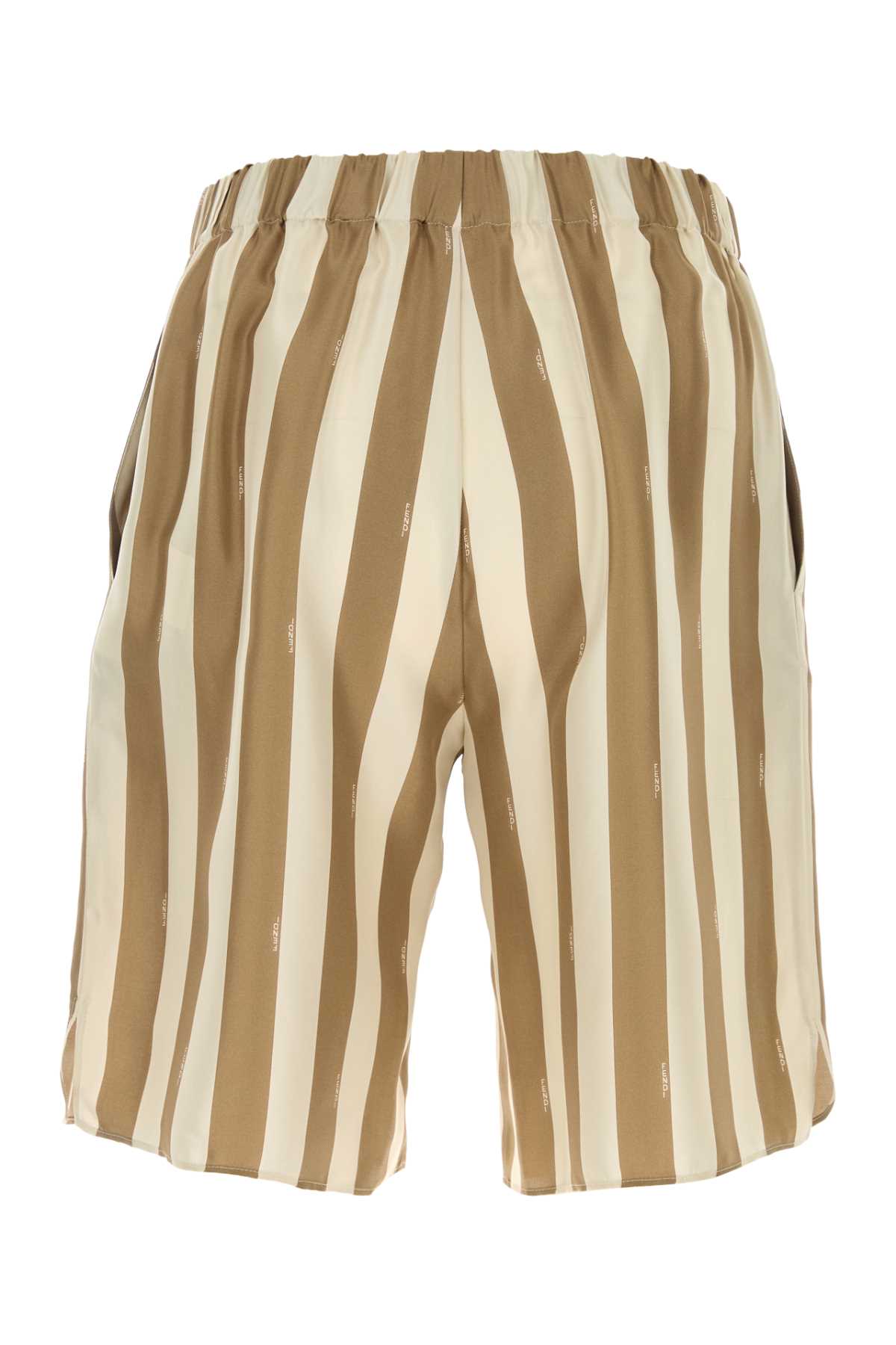 Fendi Men Printed Silk Bermuda Shorts FENDI