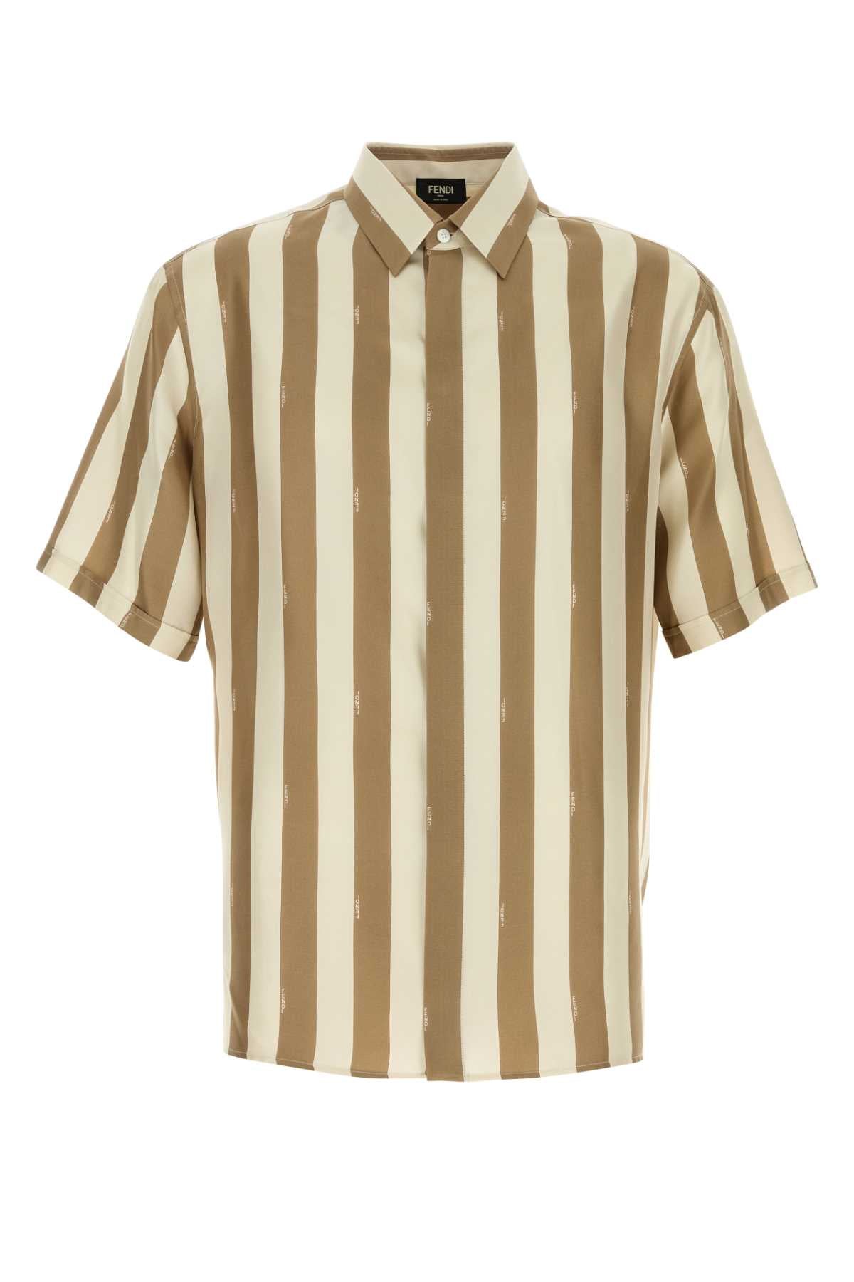 Fendi Men Printed Silk Shirt FENDI