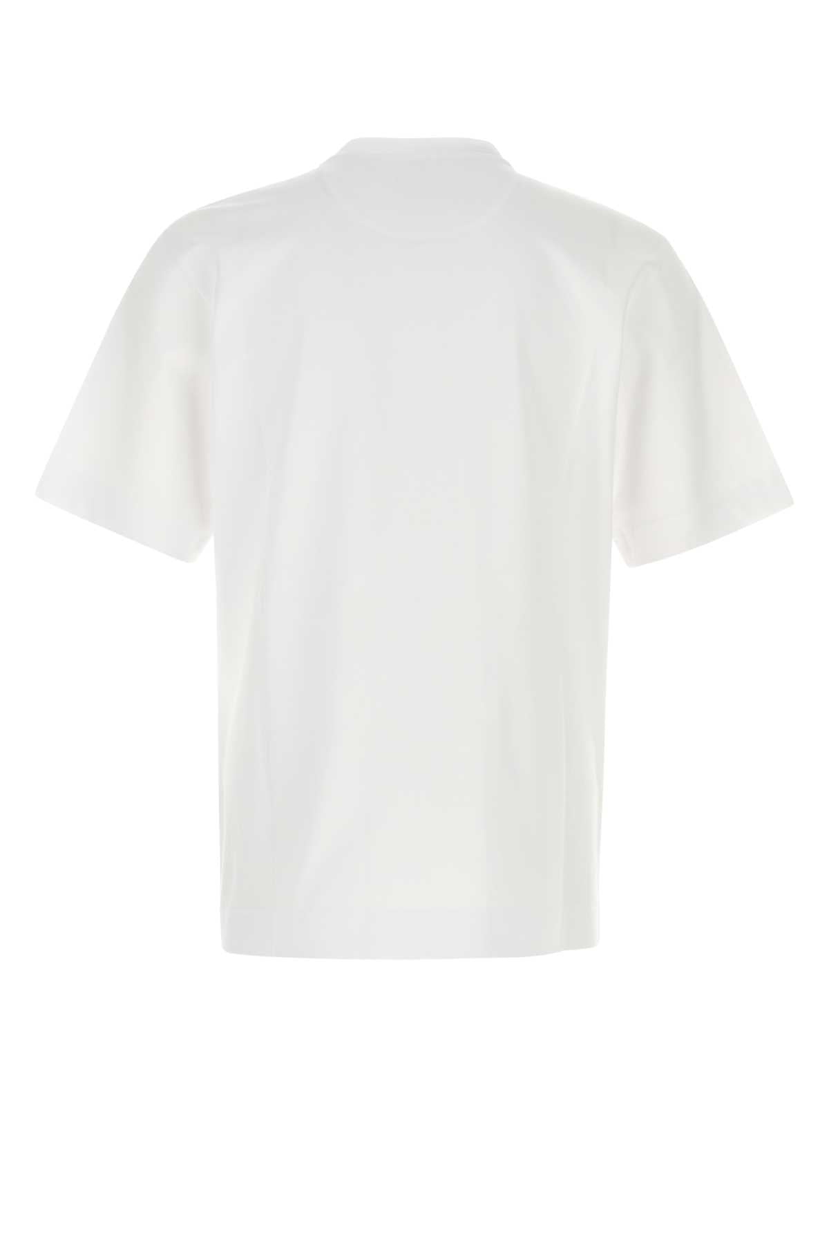Fendi Men White Cotton T-Shirt FENDI
