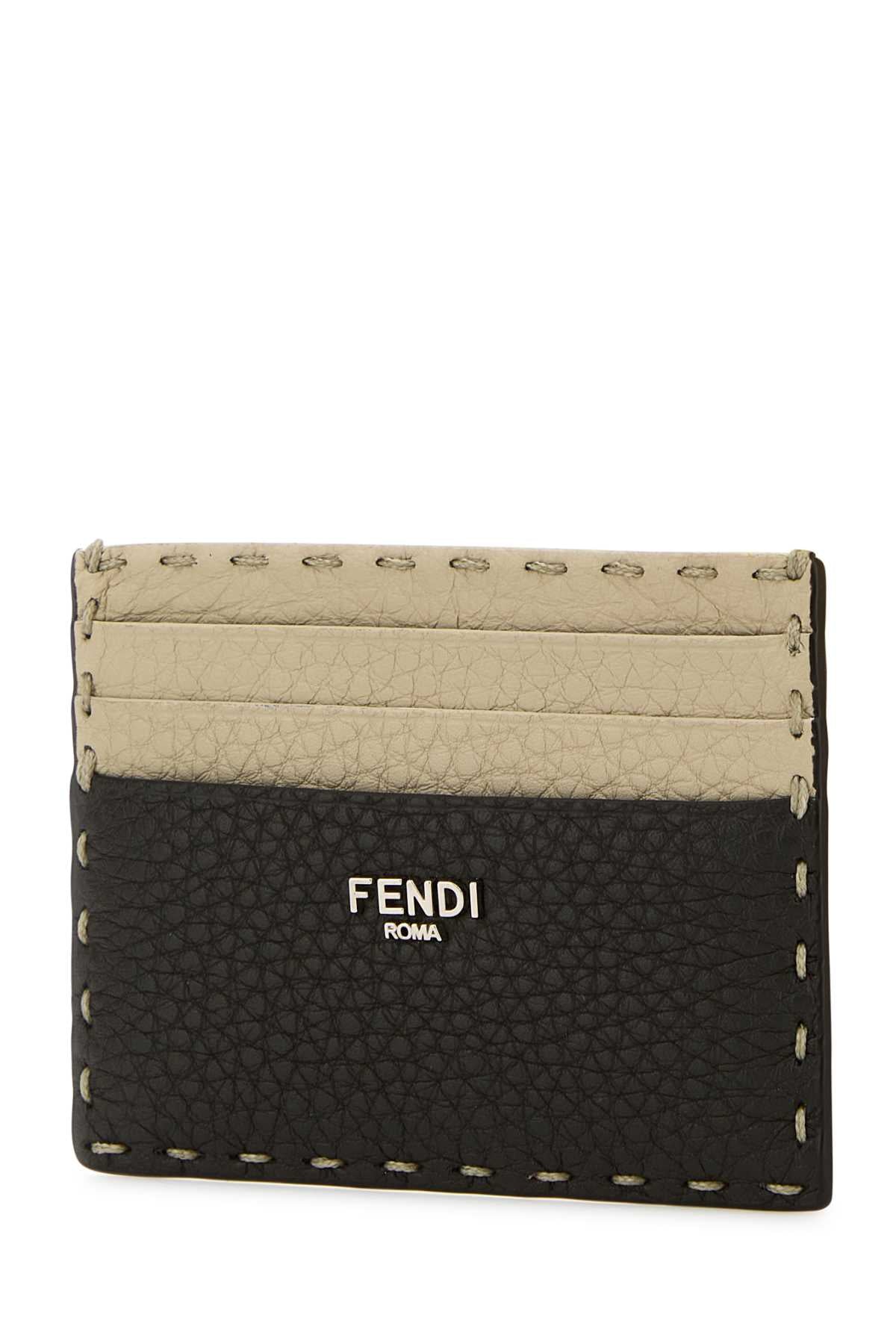 Fendi Men Two-Tone Leather Sellerie Card Holder FENDI