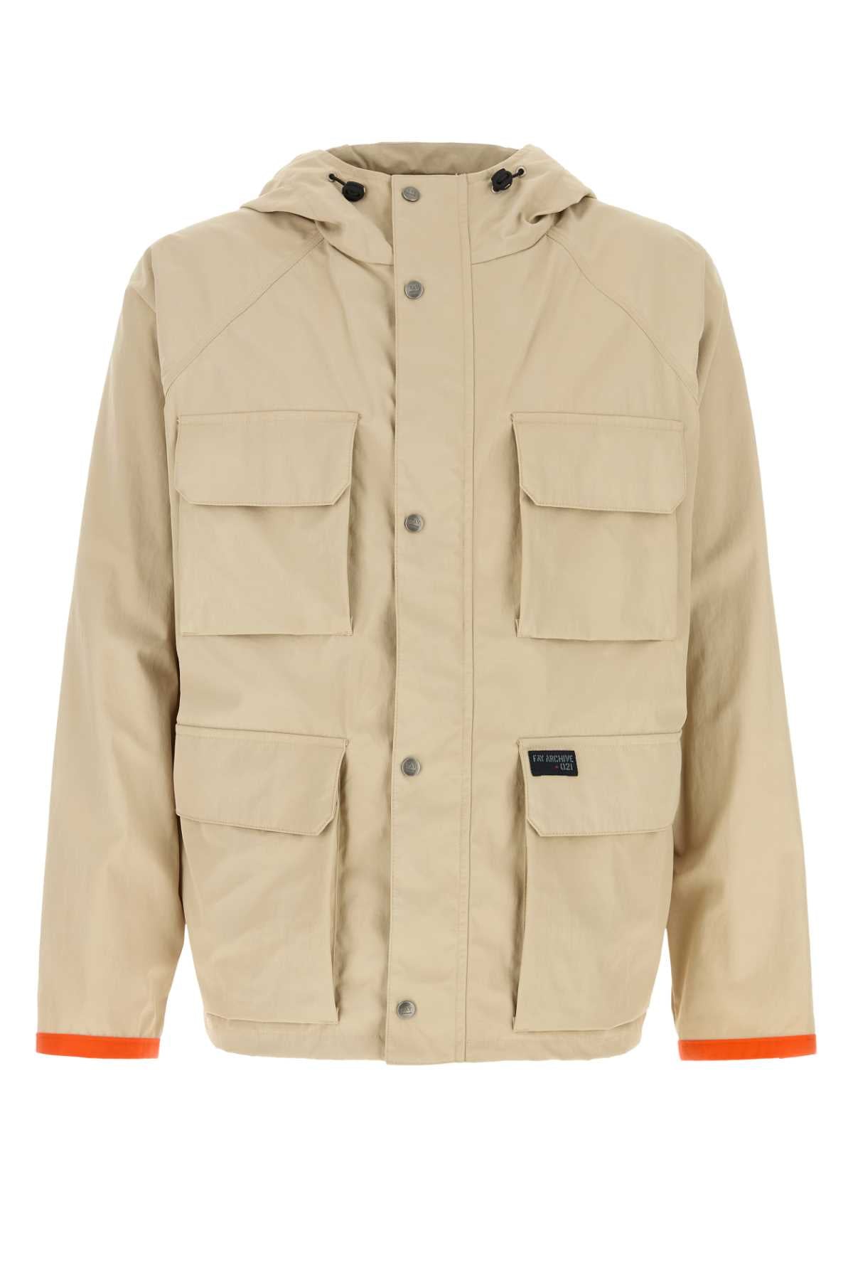 Fay Men Beige Nylon Windbreaker FAY