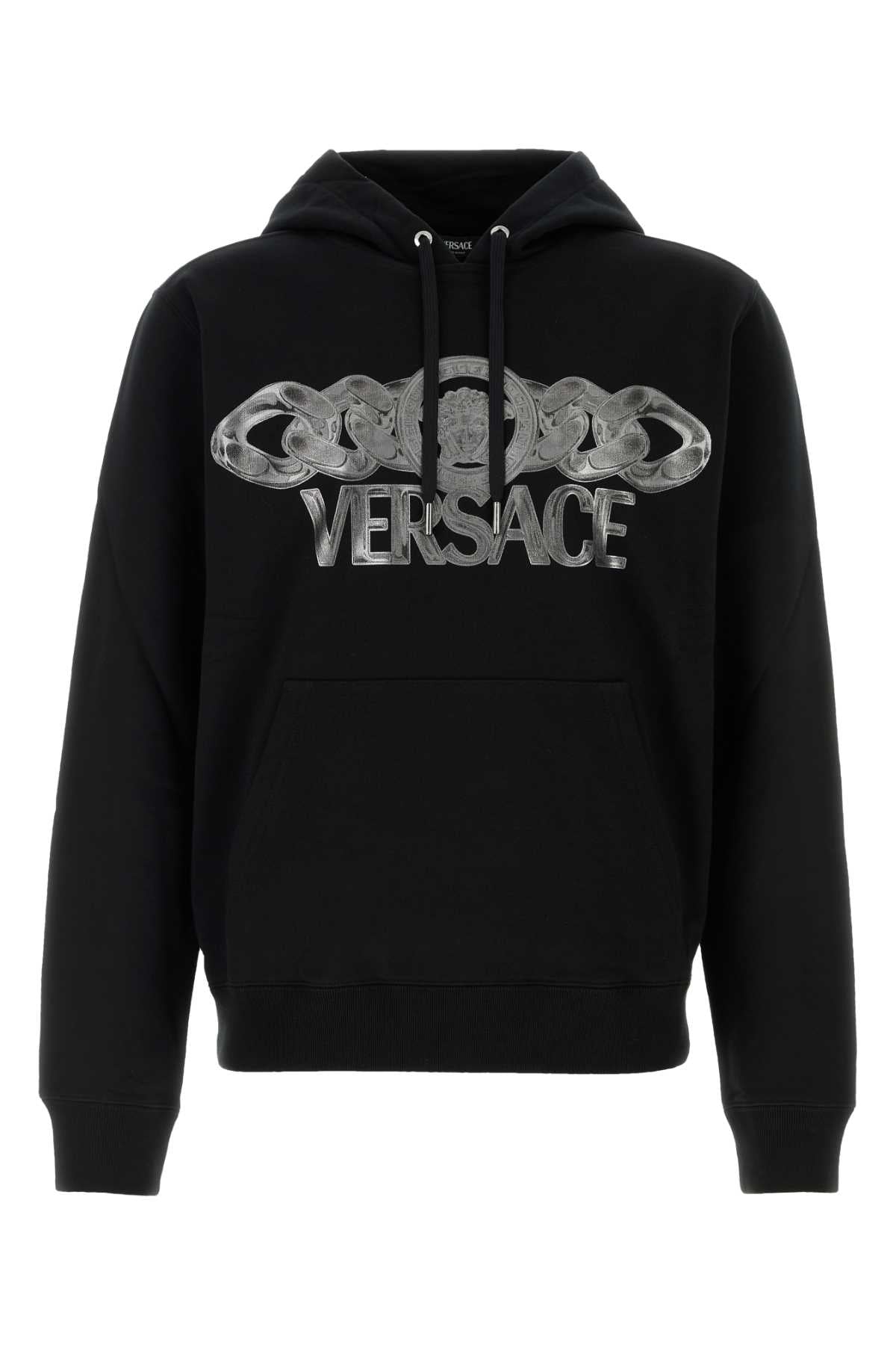 Versace Men Black Cotton Sweatshirt VERSACE