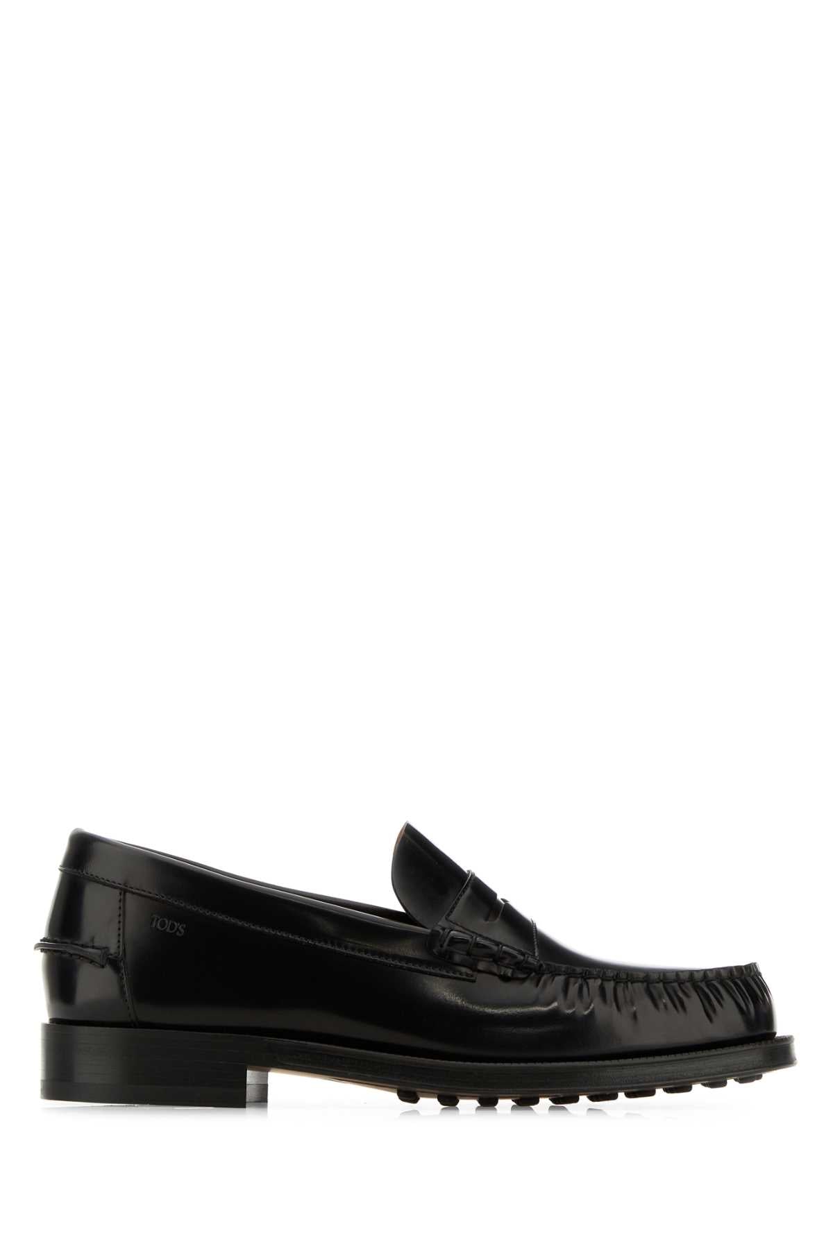 Tod's Men Black Leather Loafers TOD'S