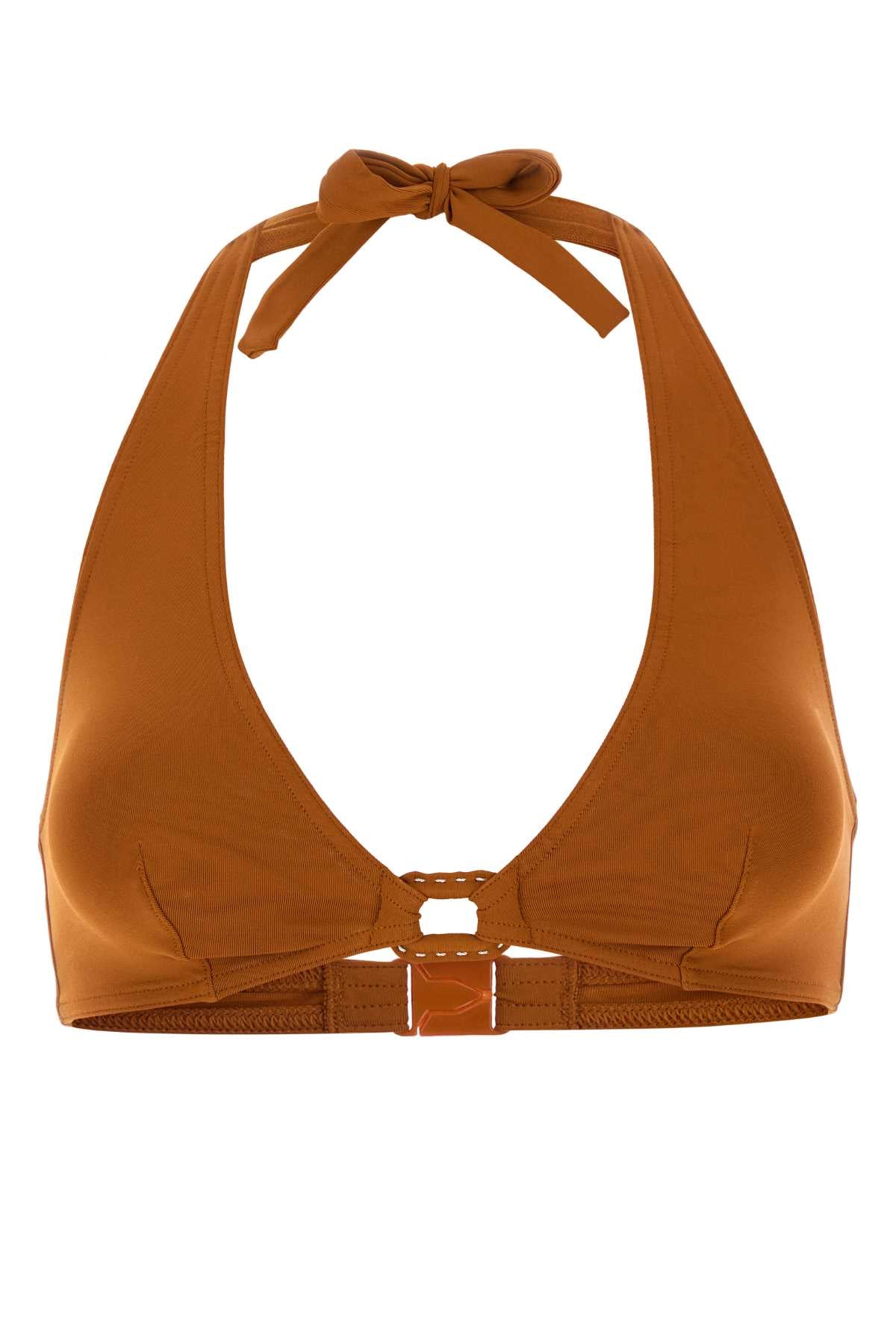 Eres Women Caramel Stretch Nylon Navire Bikini Top ERES