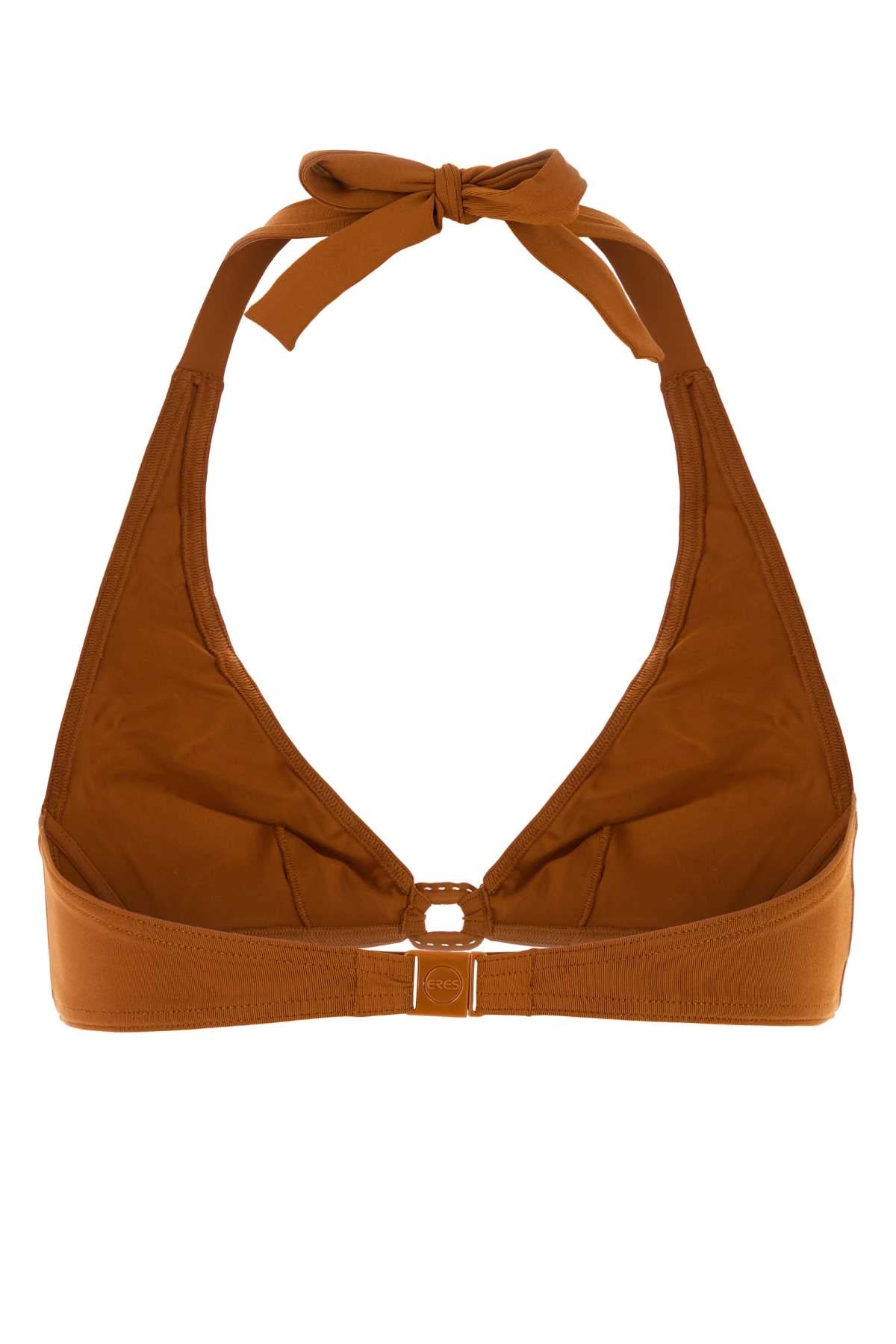 Eres Women Caramel Stretch Nylon Navire Bikini Top ERES