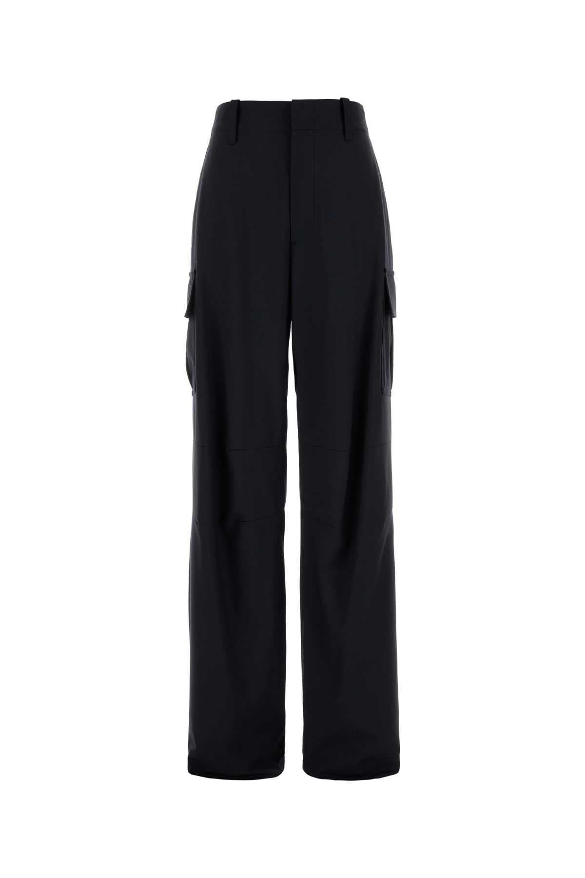Bottega Veneta Women Midnight Blue Wool Cargo Pant BOTTEGA VENETA