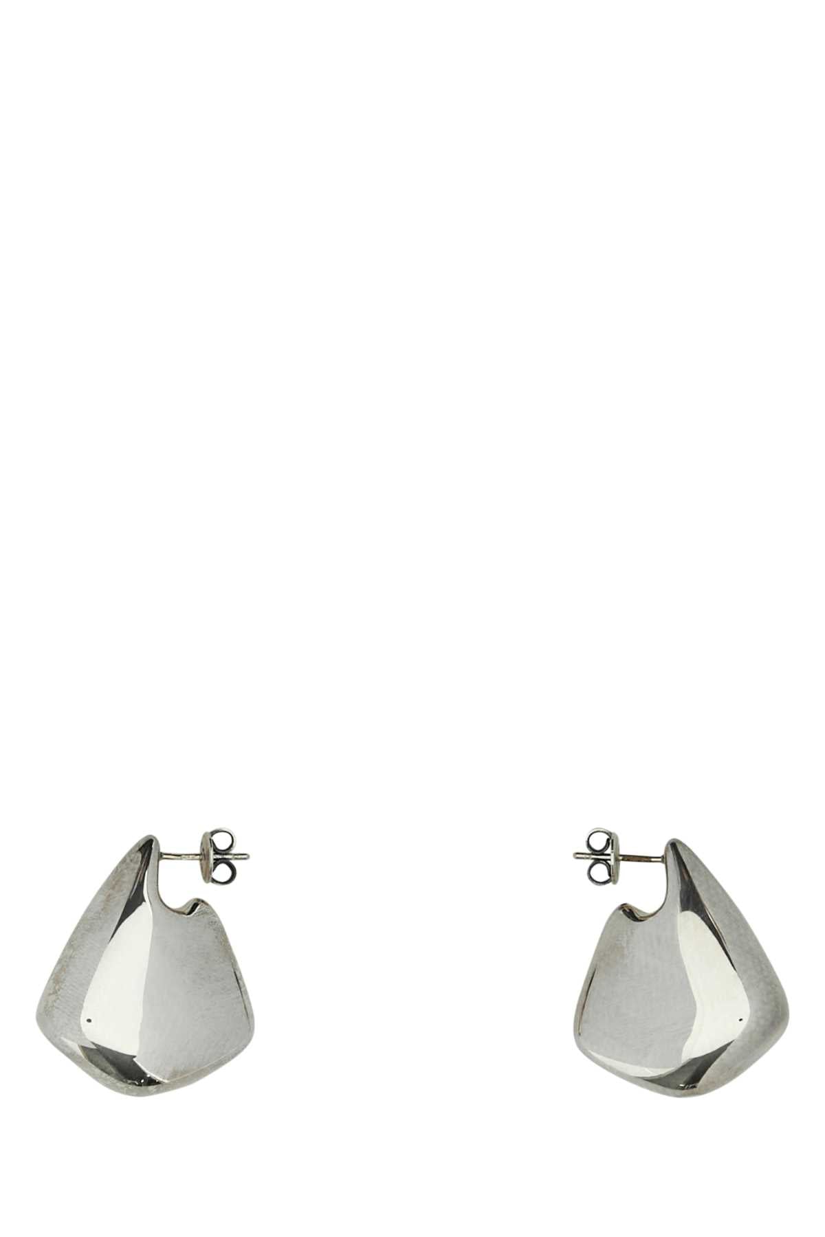 Bottega Veneta Women Silver Fin Earrings BOTTEGA VENETA