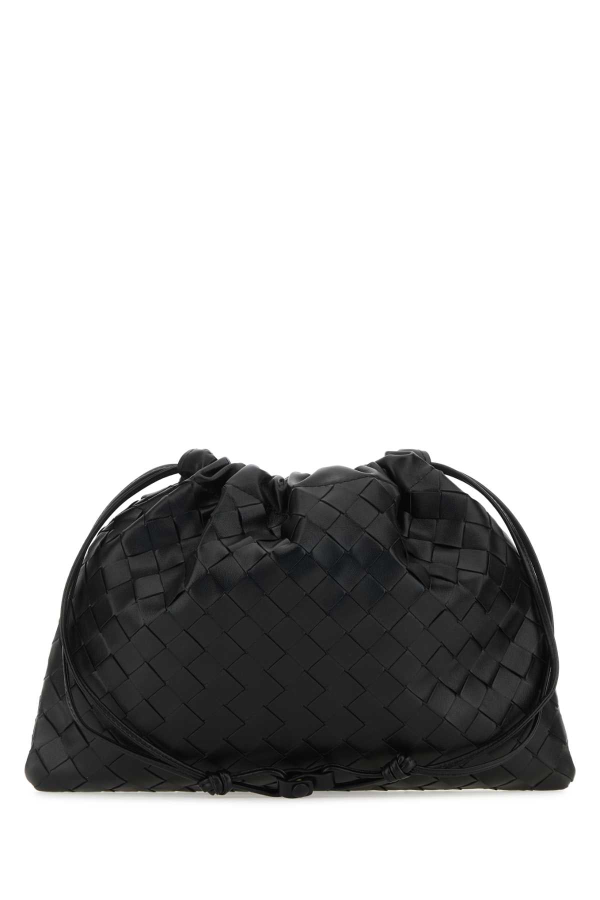 Bottega Veneta Women Black Leather Medium Clutch BOTTEGA VENETA