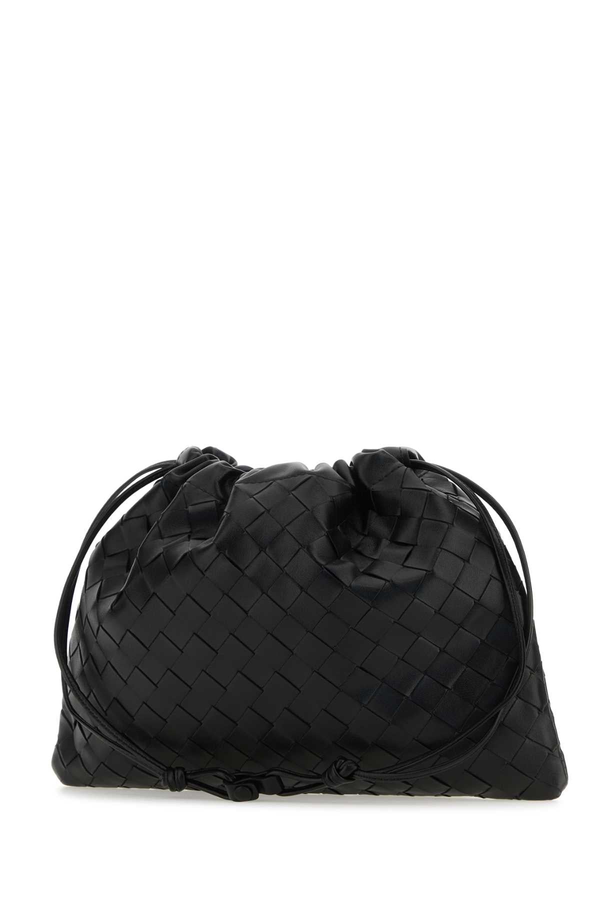 Bottega Veneta Women Black Leather Medium Clutch BOTTEGA VENETA
