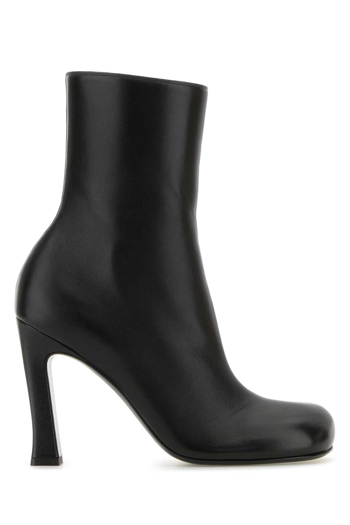 Bottega Veneta Women Black Leather Nico Ankle Boots BOTTEGA VENETA