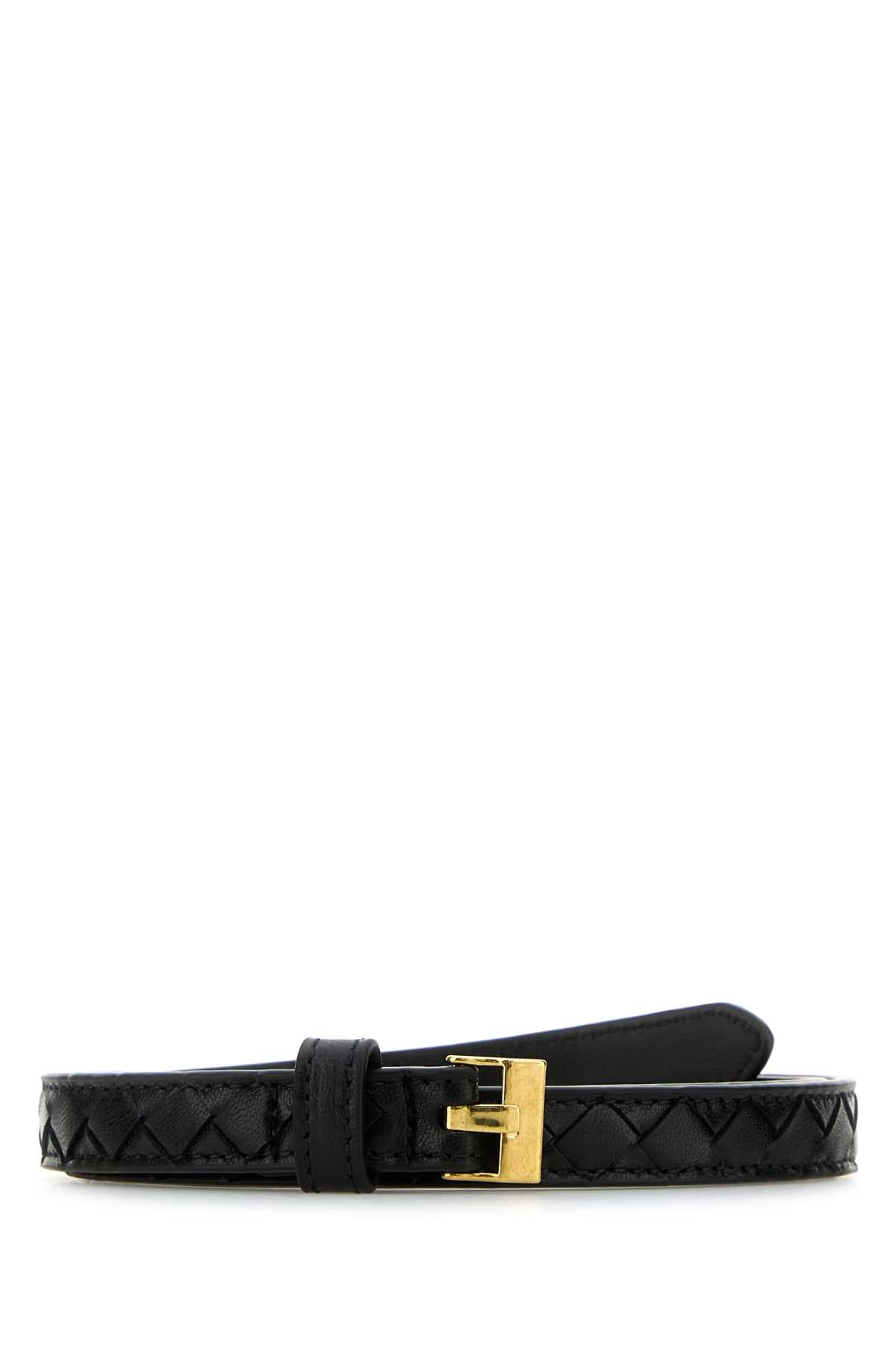 Bottega Veneta Women Black Nappa Leather Belt BOTTEGA VENETA