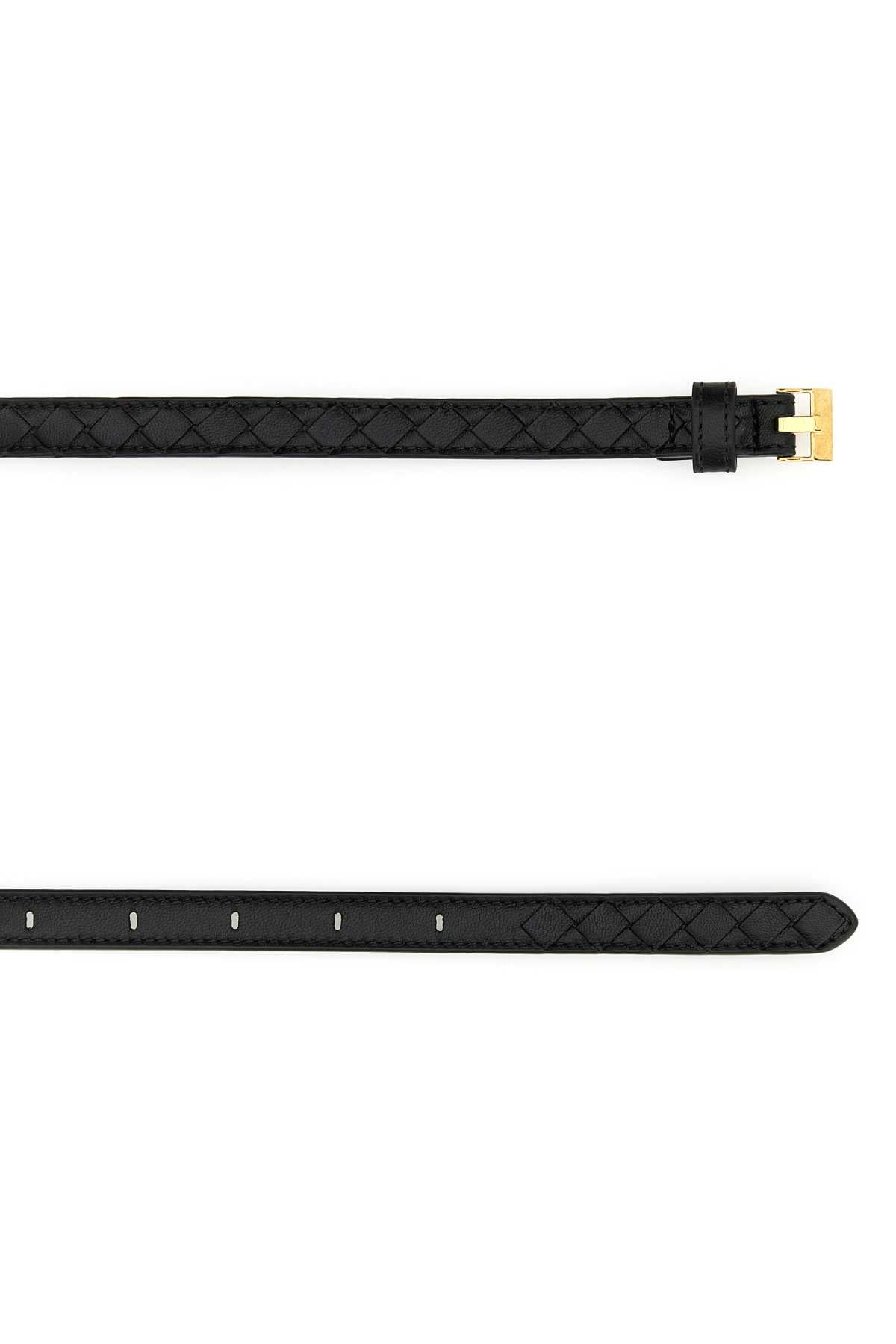 Bottega Veneta Women Black Nappa Leather Belt BOTTEGA VENETA