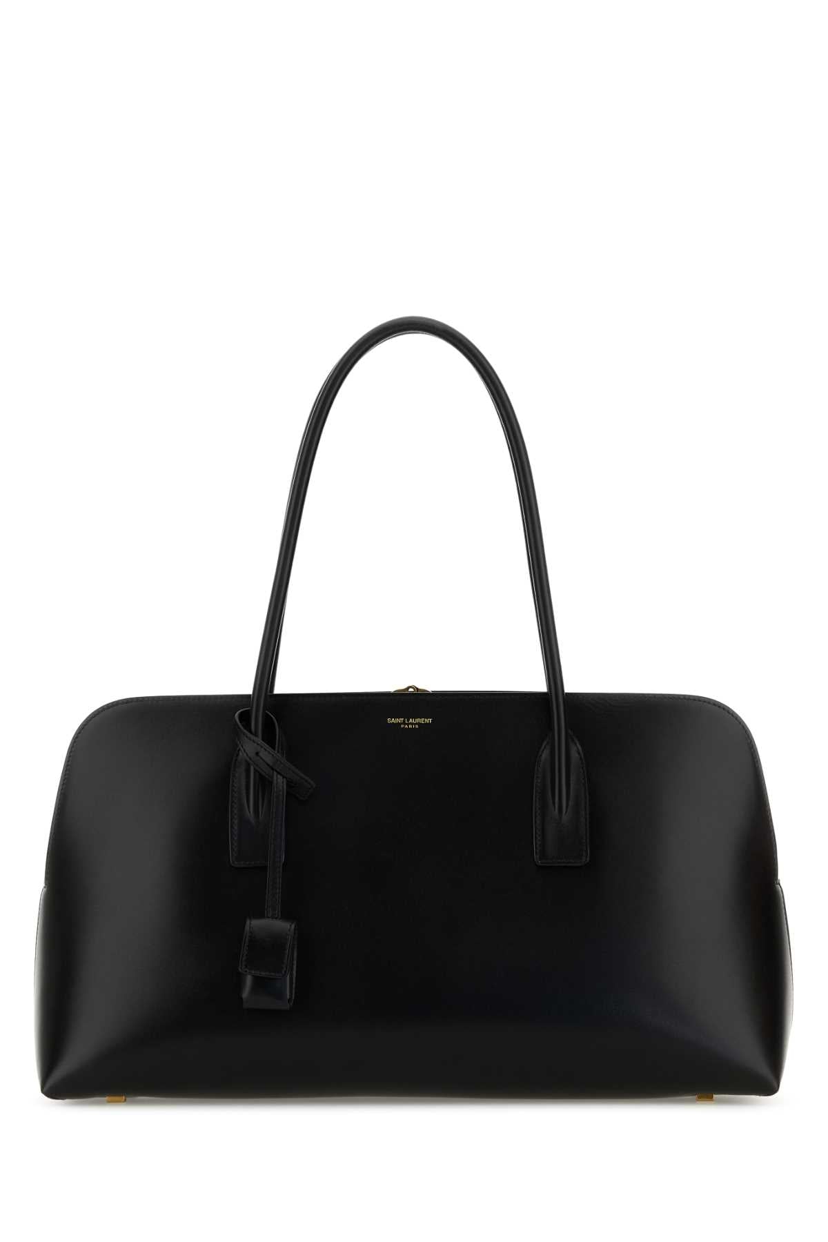 Saint Laurent Women Black Leather Shopping Bag SAINT LAURENT