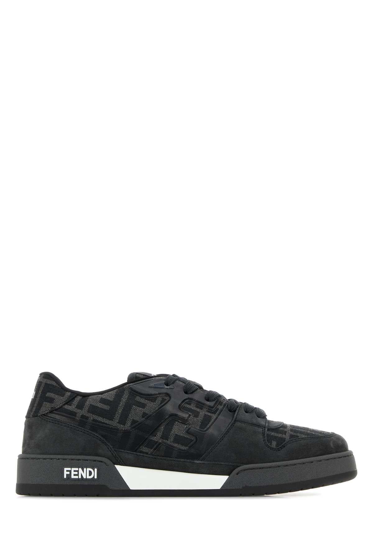 Fendi Men Embroidered Match Sneakers FENDI