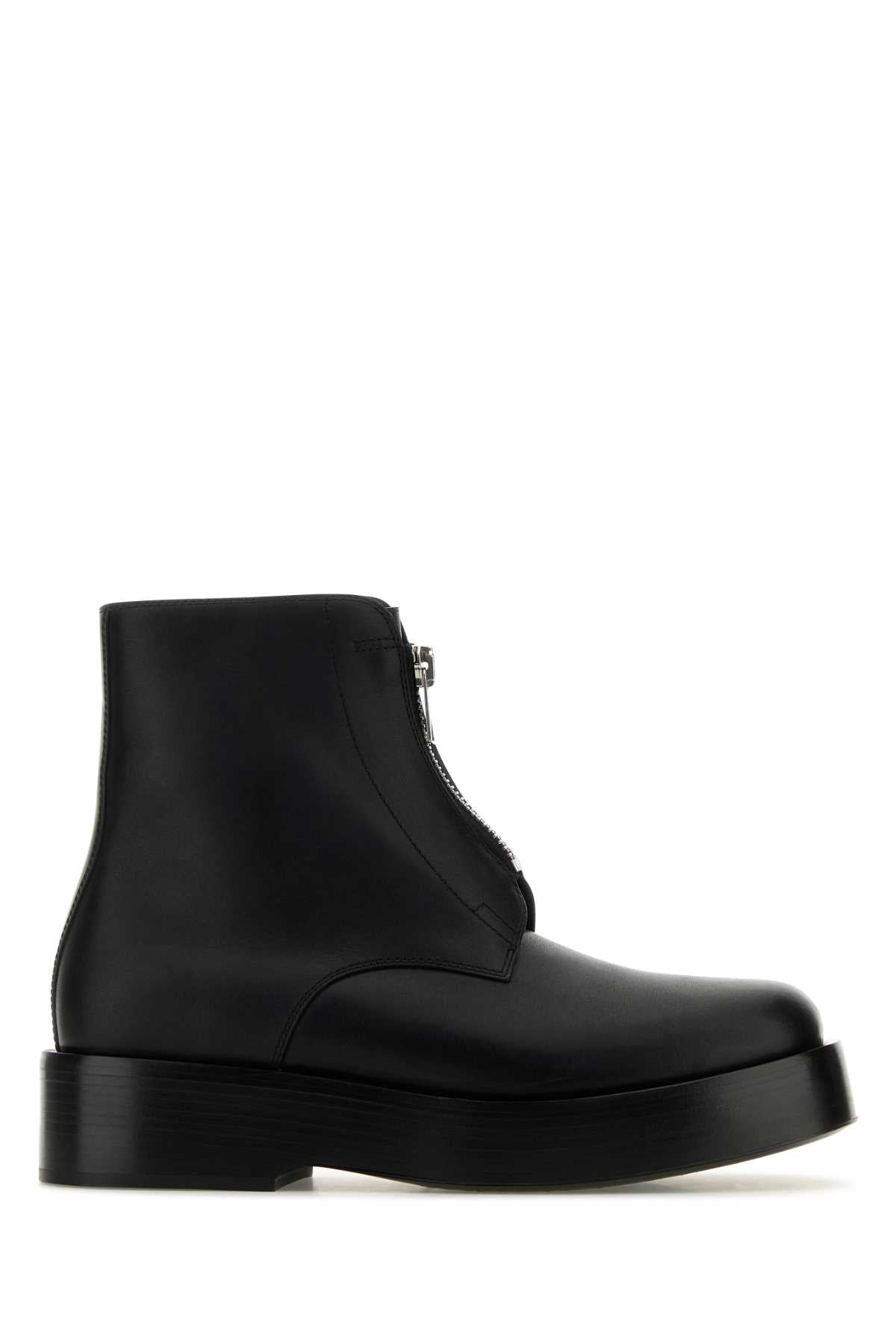 Bottega Veneta Men Black Leather Torino Ankle Boots BOTTEGA VENETA