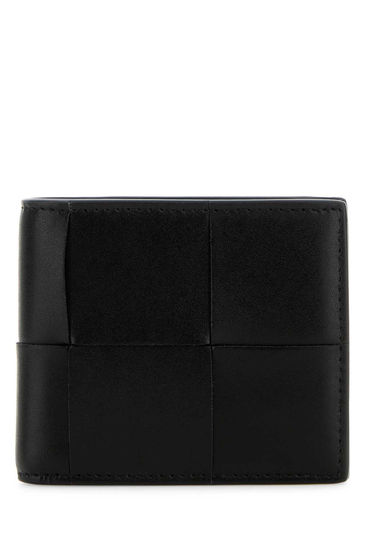Bottega Veneta Men Black Leather Small Cassette Wallet BOTTEGA VENETA