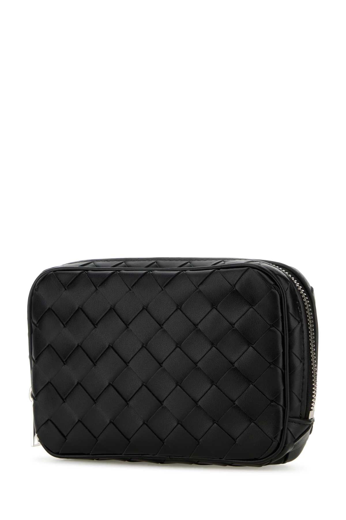 Bottega Veneta Men Black Leather Small Intrecciato Beauty Case BOTTEGA VENETA