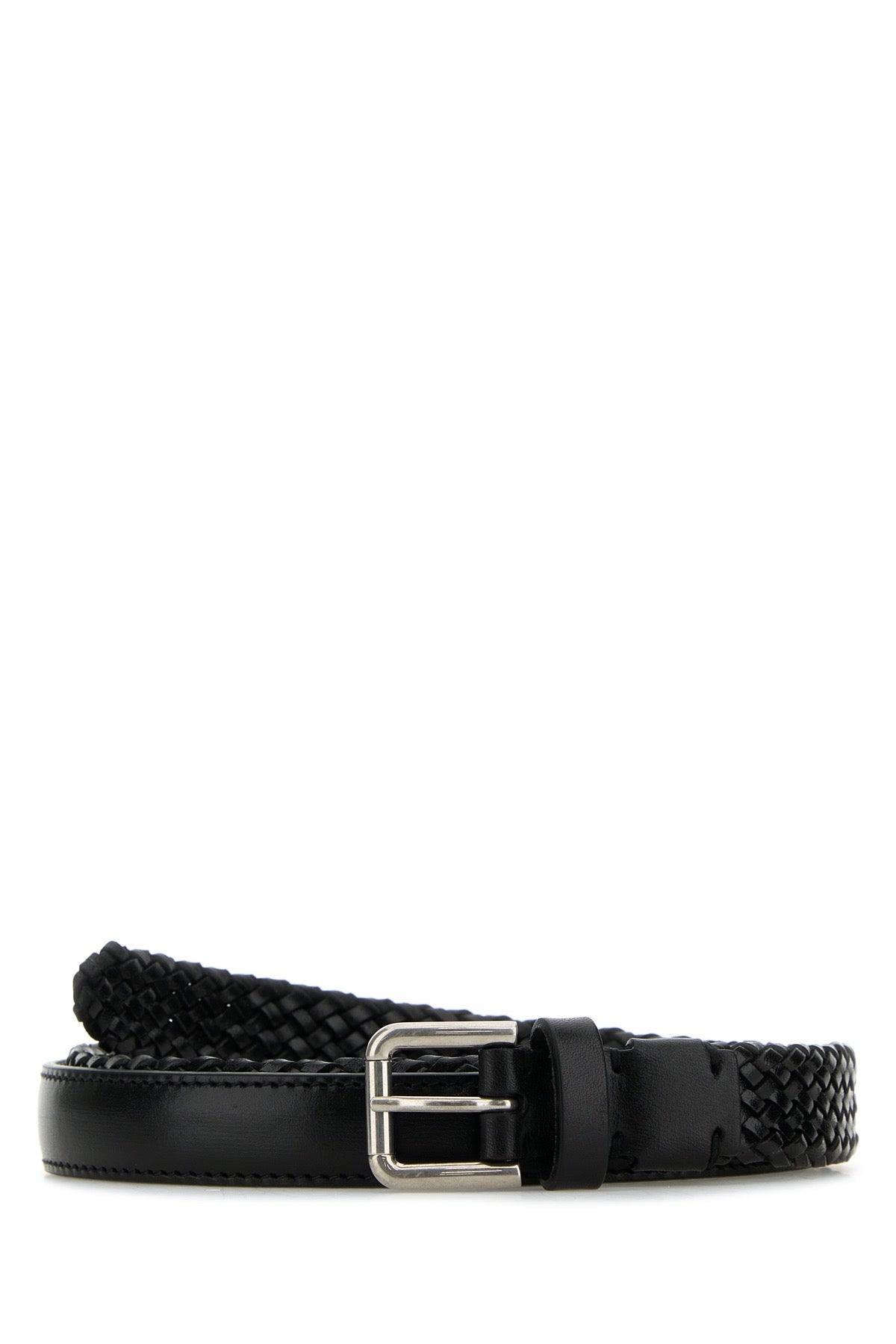 Dolce & Gabbana Men Black Leather Belt DOLCE & GABBANA