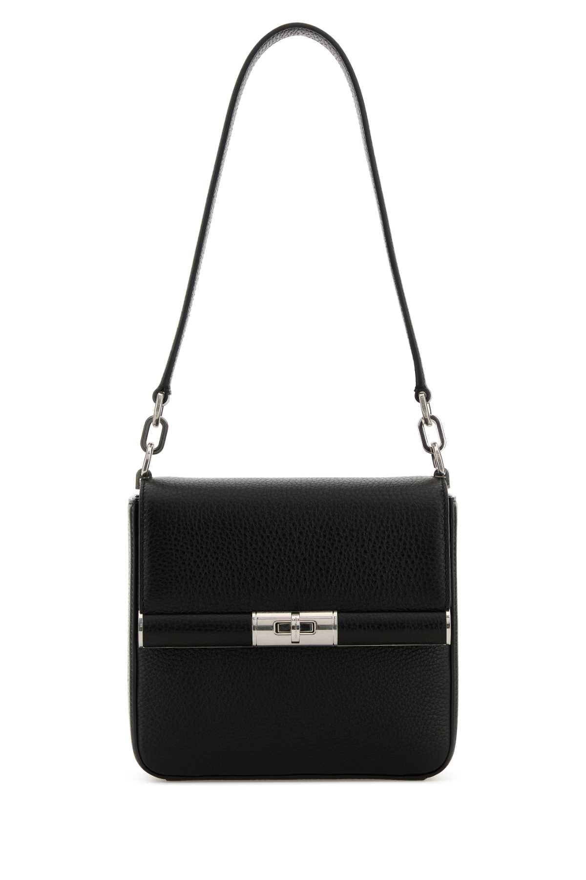 Dolce & Gabbana Men Black Leather Marlene Shoulder Bag DOLCE & GABBANA