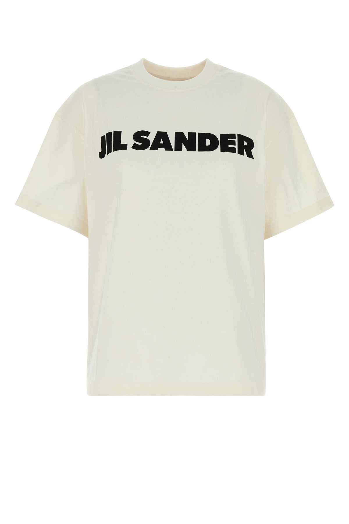 Jil Sander Women Ivory Cotton Oversize T-Shirt JIL SANDER