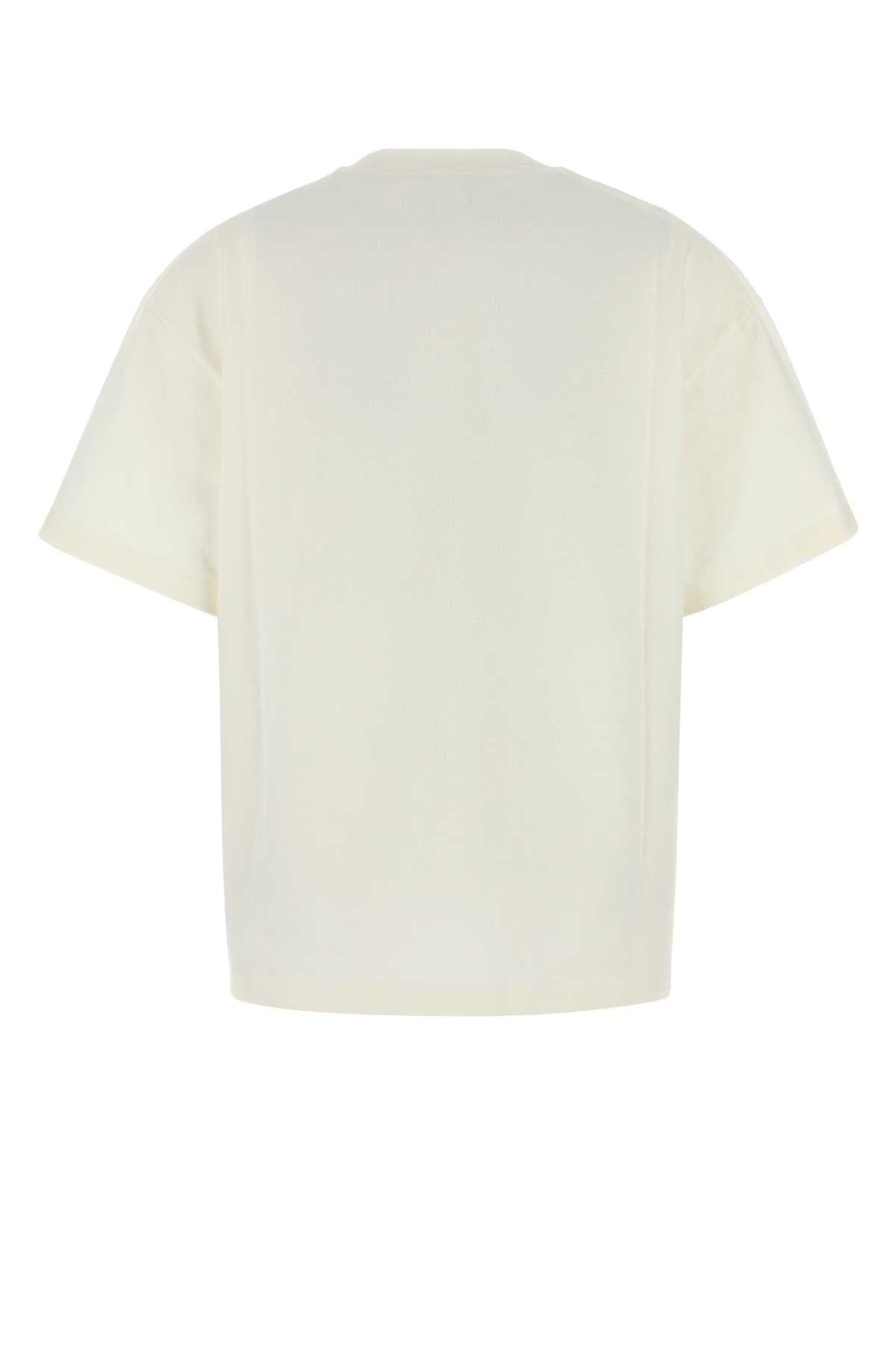 Jil Sander Women Ivory Cotton Oversize T-Shirt JIL SANDER