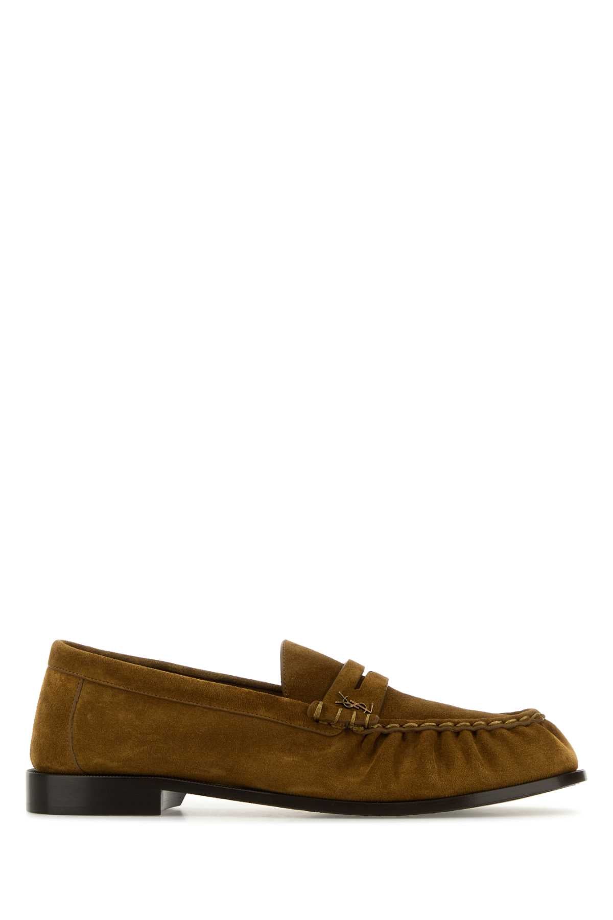 Saint Laurent Men Camel Suede Le Loafer Loafers SAINT LAURENT