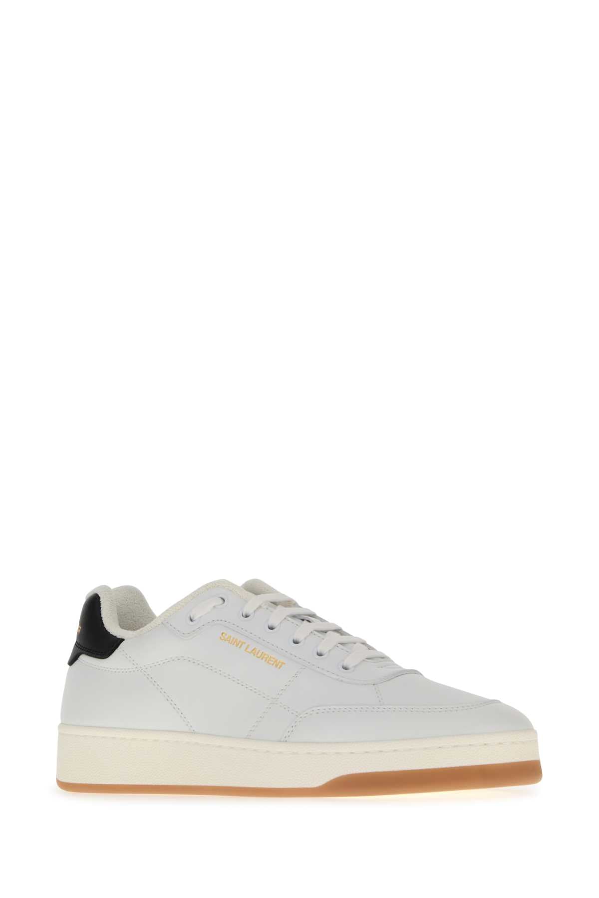 Saint Laurent Men White Leather Sl/61 Sneakers SAINT LAURENT