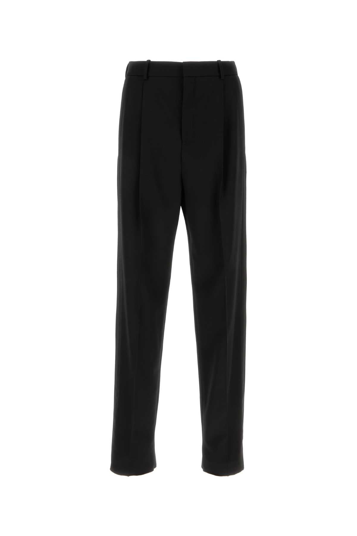 Saint Laurent Men Black Wool Pant SAINT LAURENT