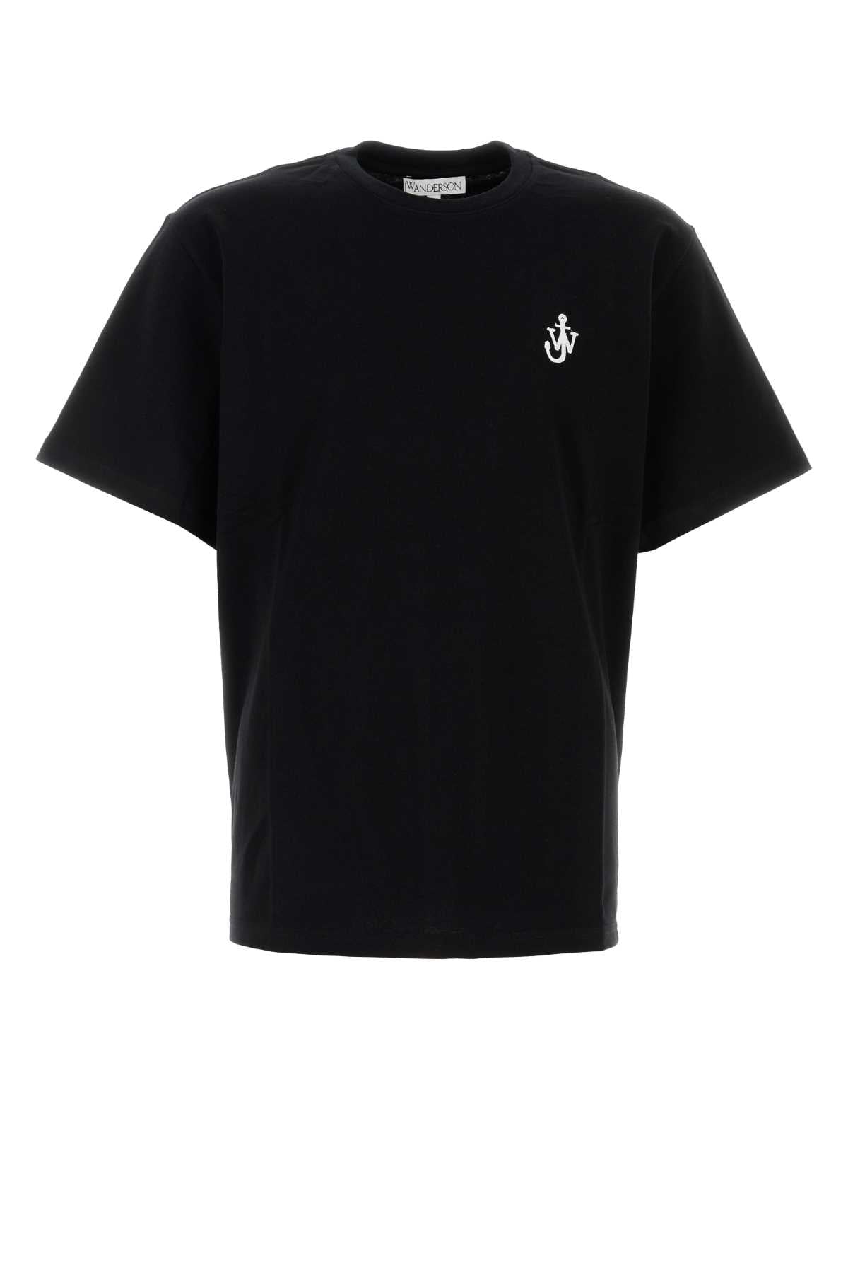 Jw Anderson Men Black Cotton T-Shirt J.W. ANDERSON