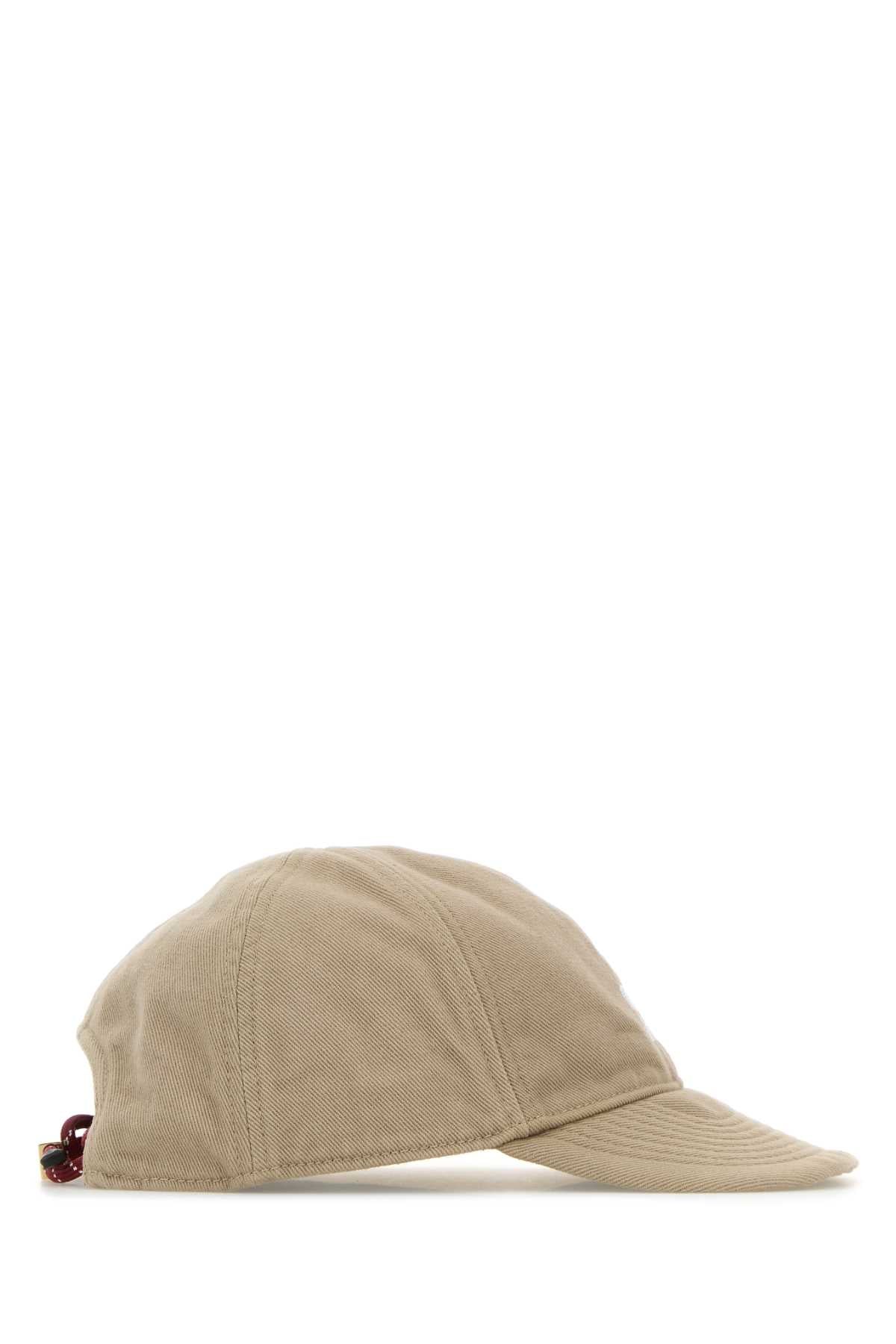 Miu Miu Women Beige Cotton Baseball Cap MIU MIU