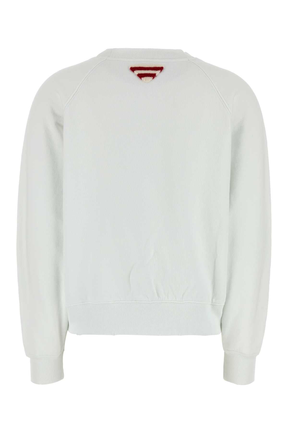 Prada Women White Cotton Sweatshirt PRADA