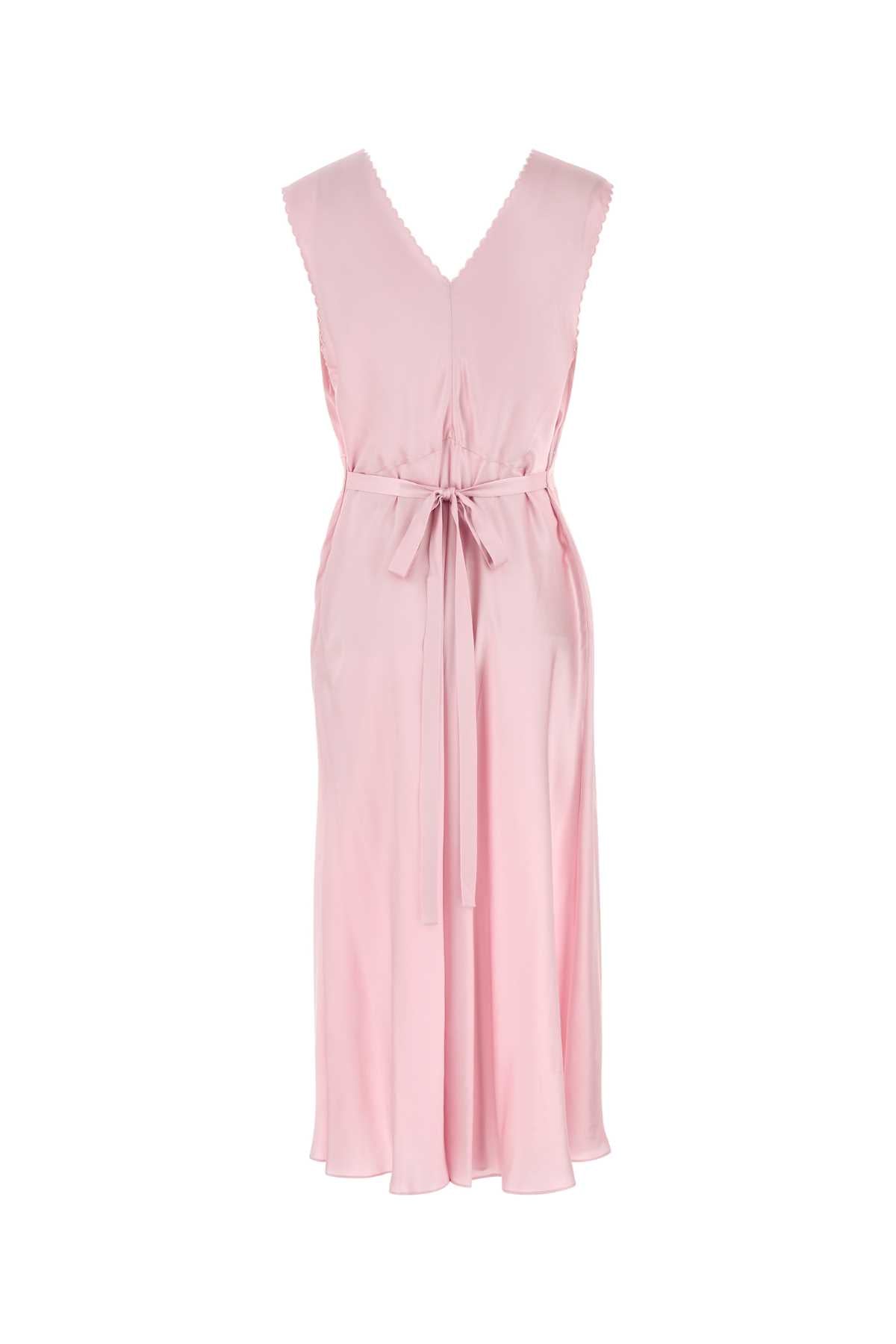 Prada Women Pink Satin Dress PRADA